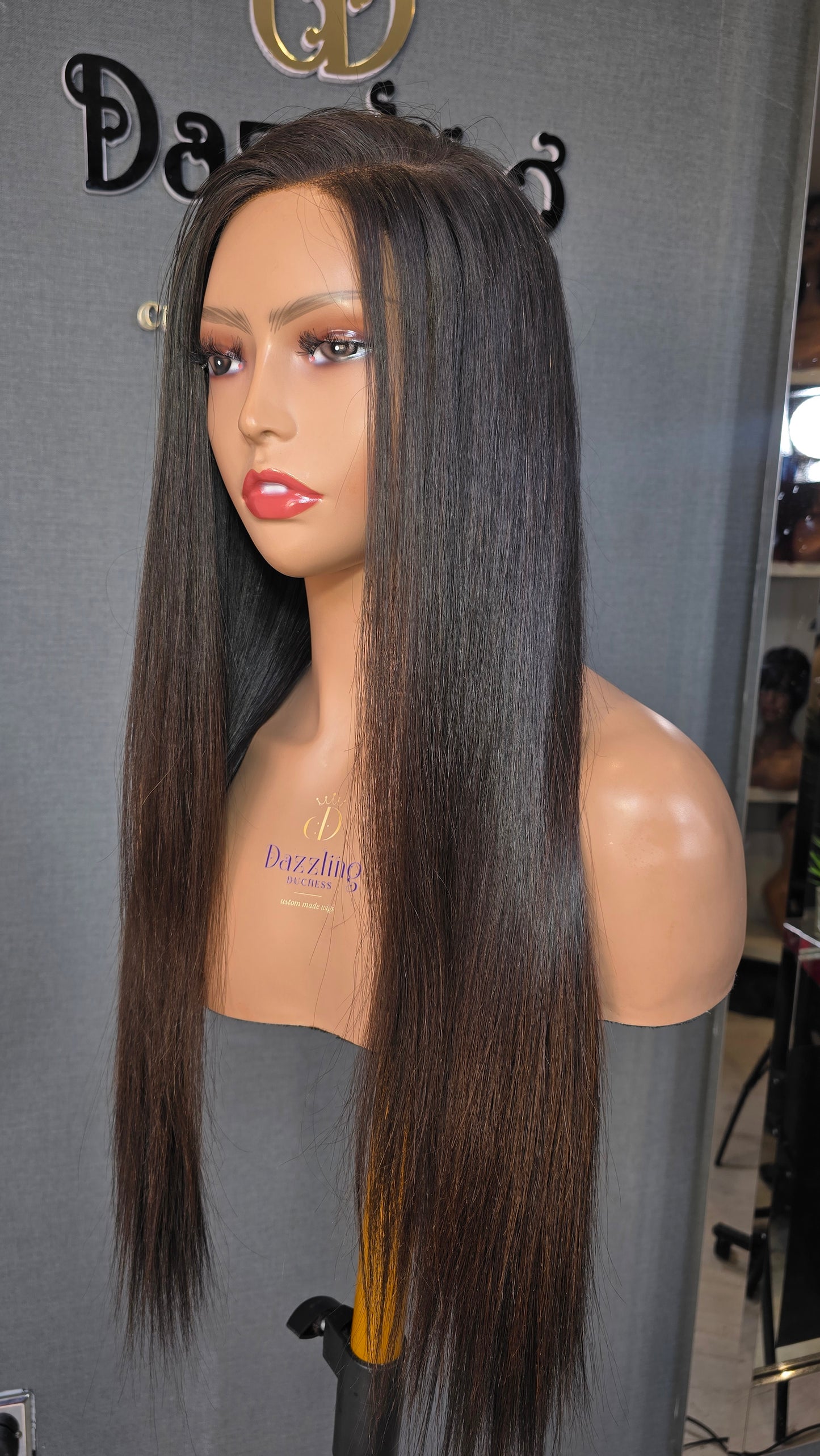 Lilly 20" (Single Donor Raw Hair) Brown tip
