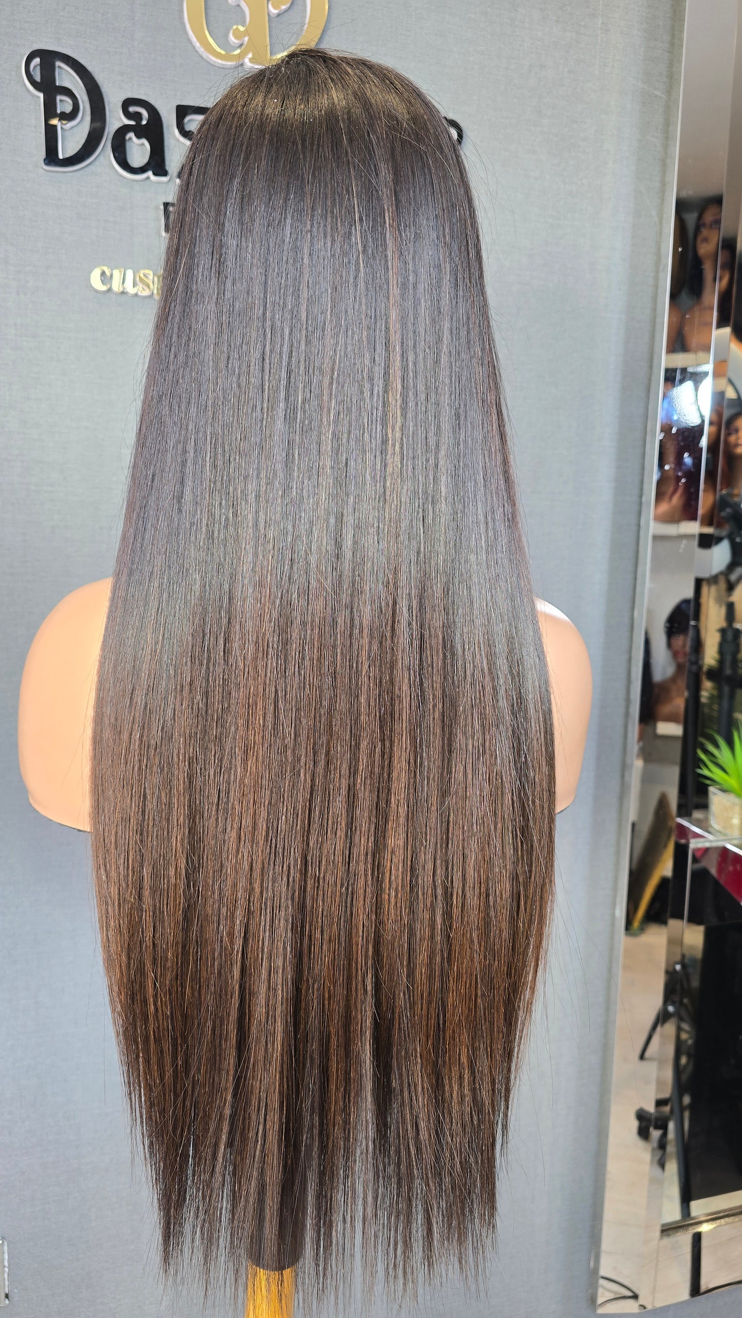 Lilly 20" (Single Donor Raw Hair) Brown tip