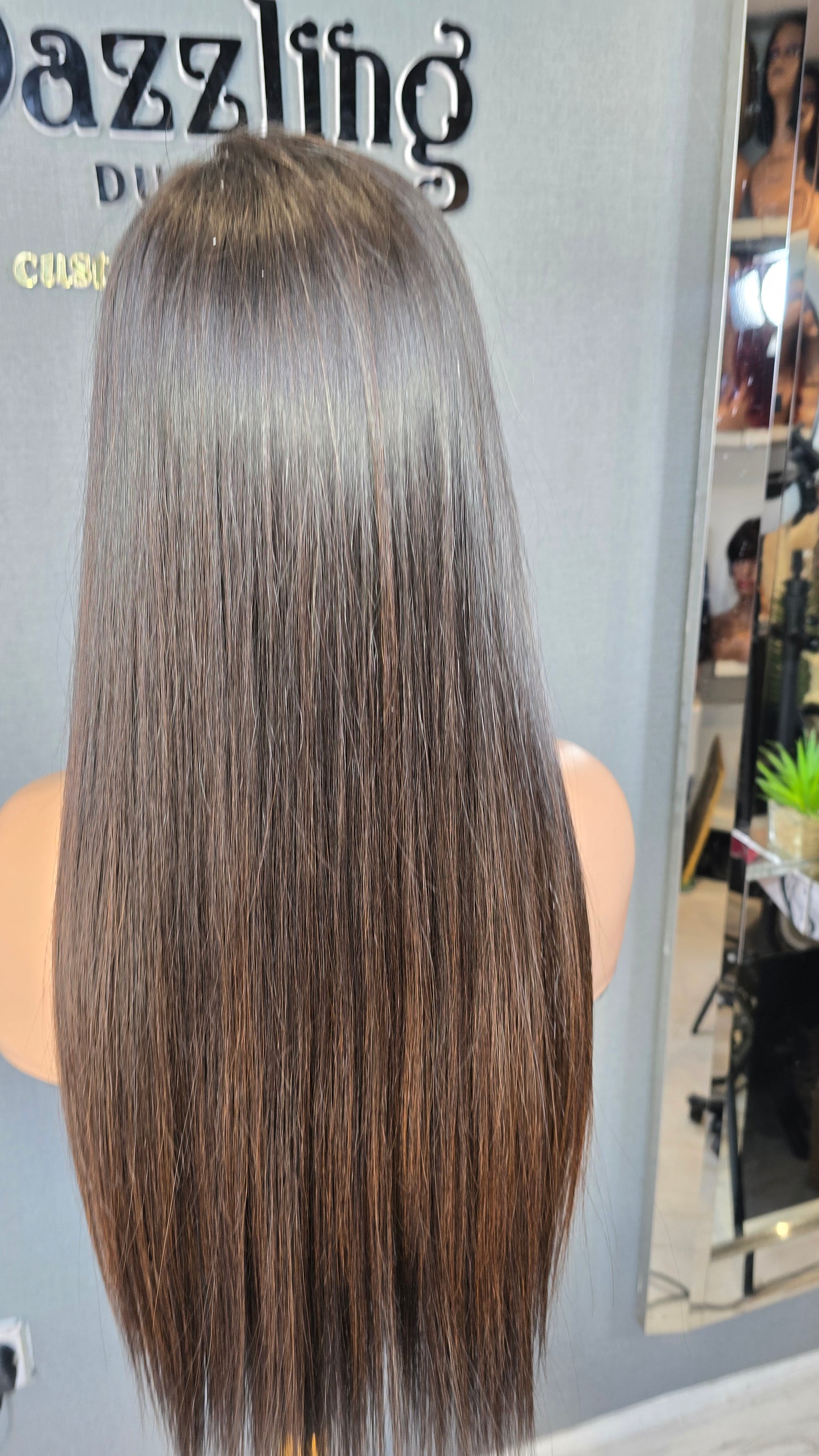 Lilly 20" (Single Donor Raw Hair) Brown tip