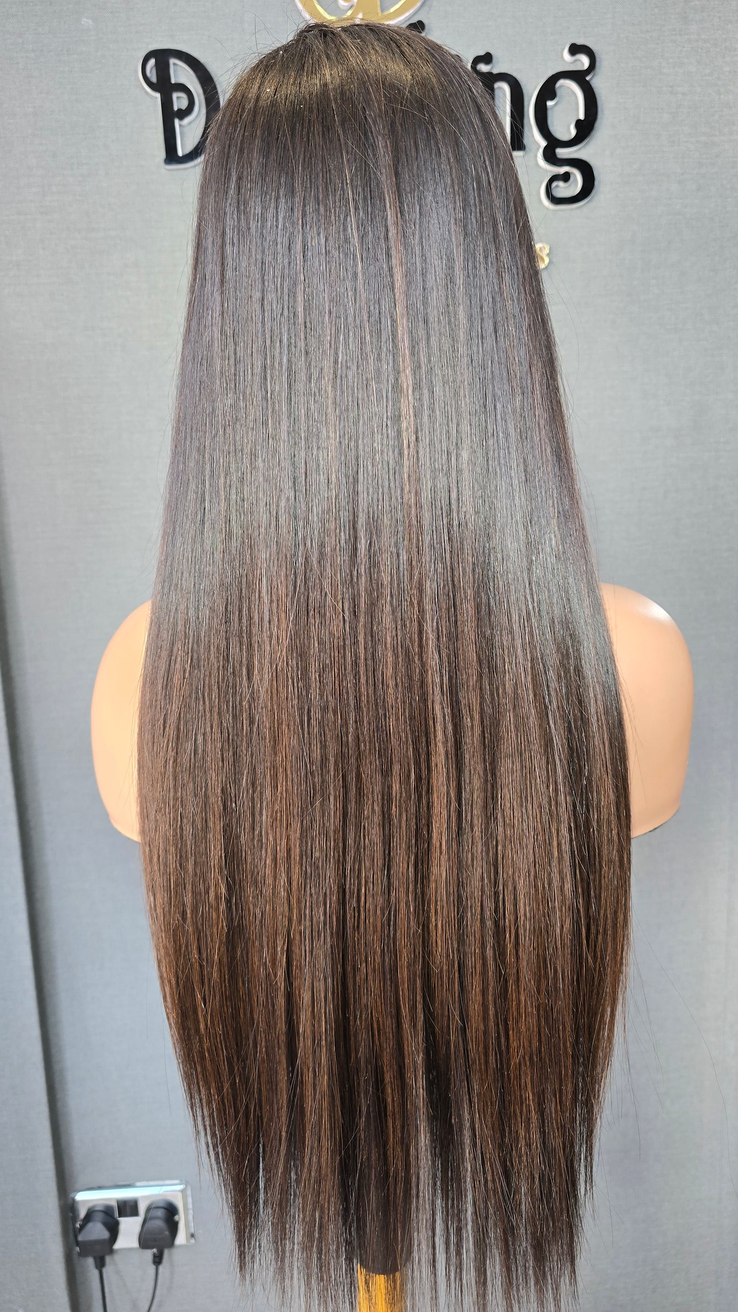 Lilly 20" (Single Donor Raw Hair) Brown tip