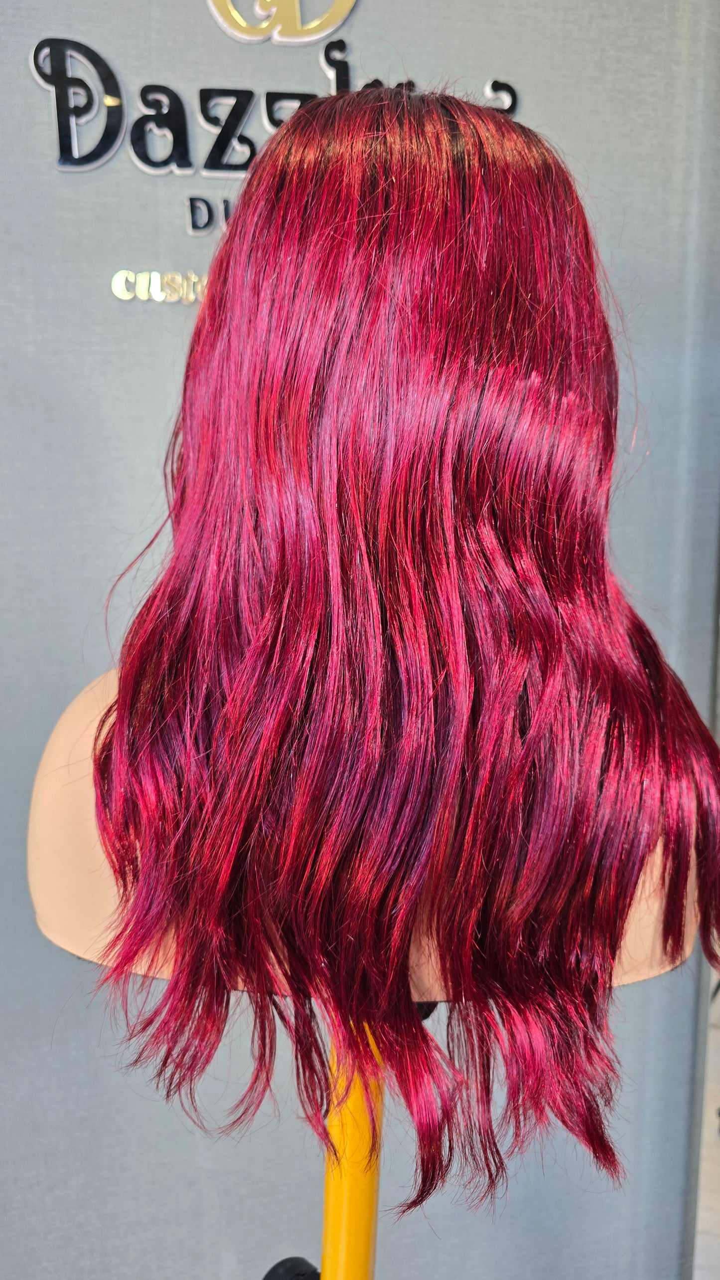 Lina 14" Raw Vietnamese hair Col: Burgundy