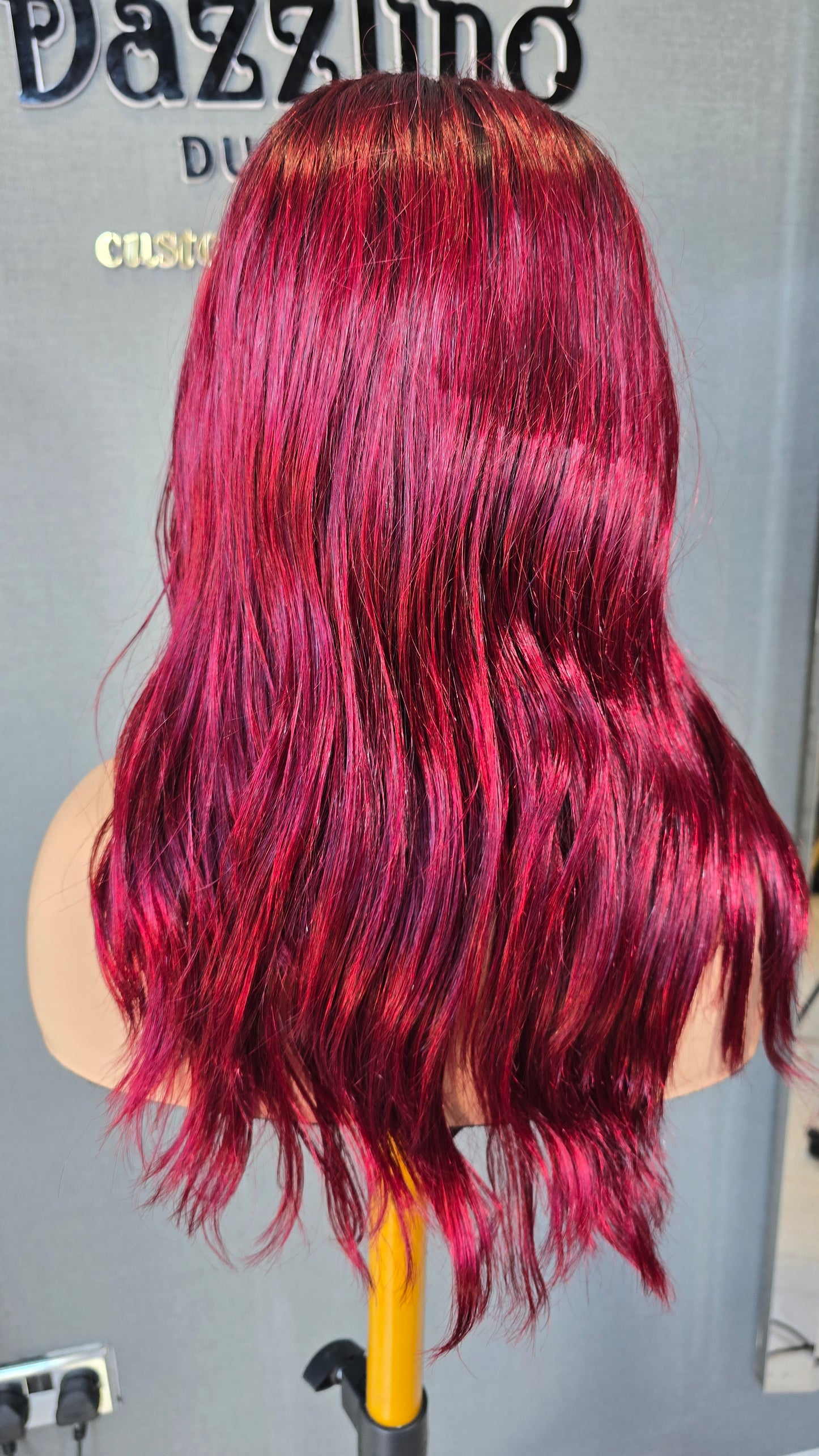 Lina 14" Raw Vietnamese hair Col: Burgundy
