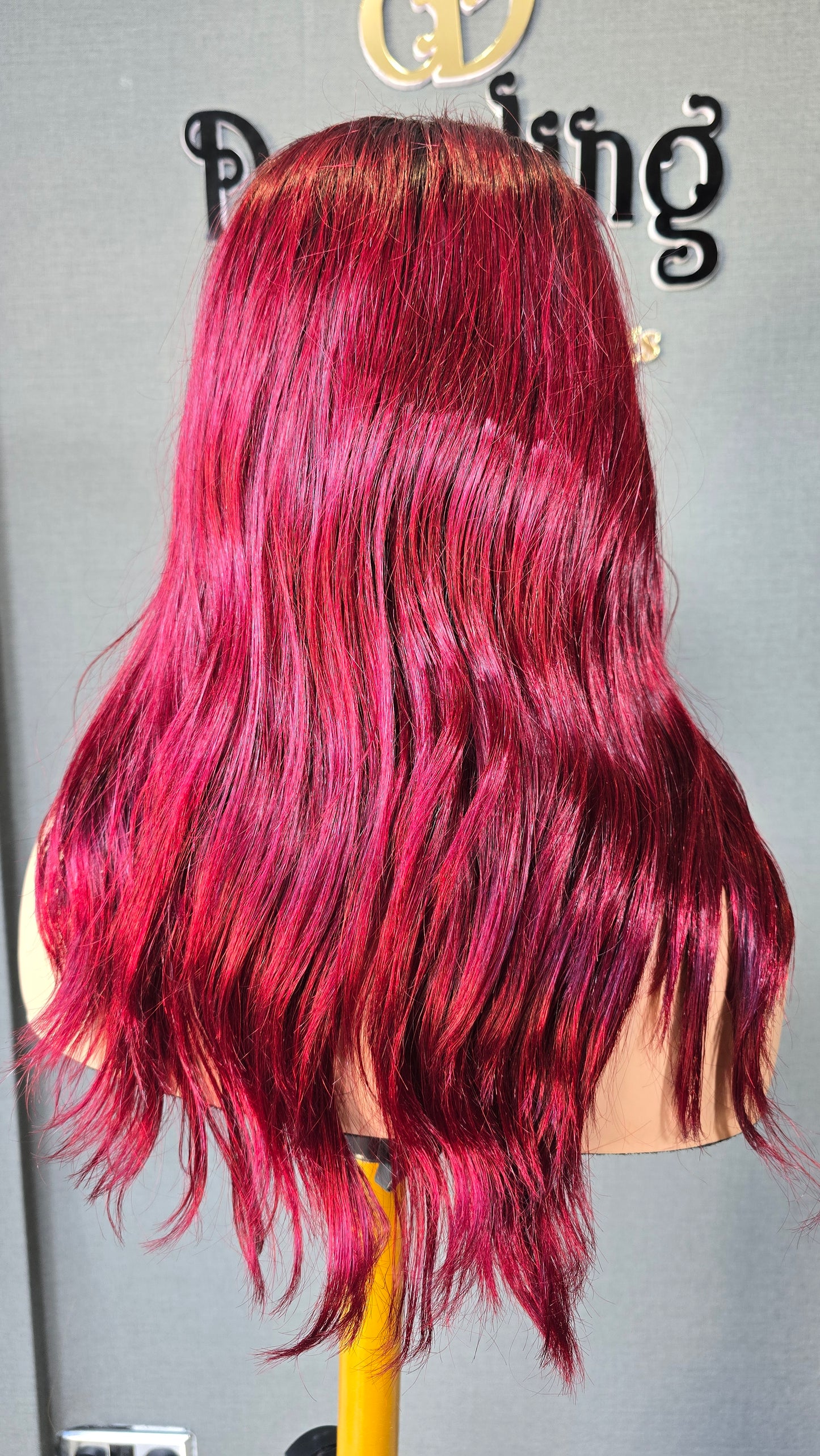 Lina 14" Raw Vietnamese hair Col: Burgundy