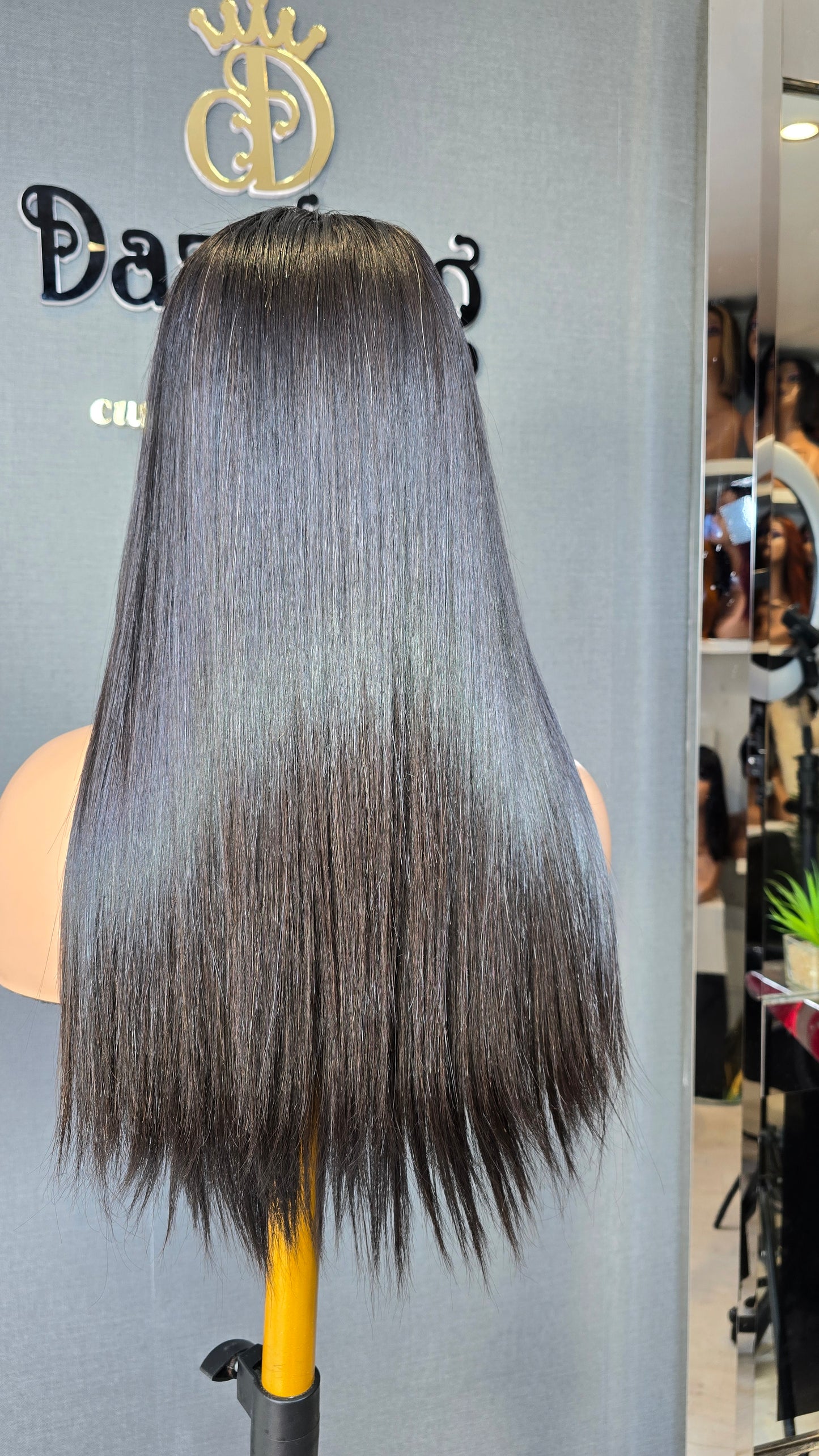 Lilly 16" (Single Donor Raw Hair) Natural black
