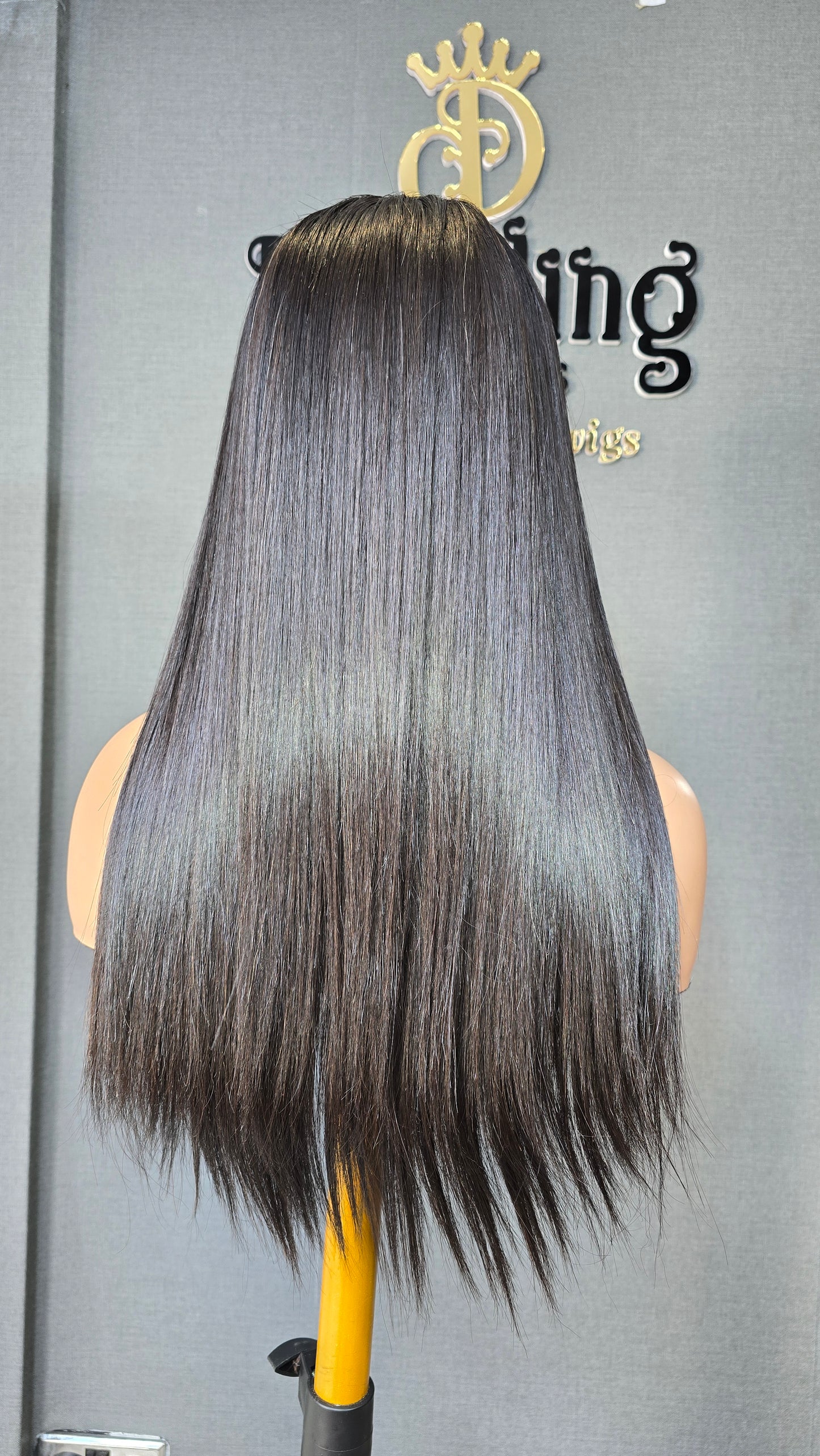 Lilly 16" (Single Donor Raw Hair) Natural black