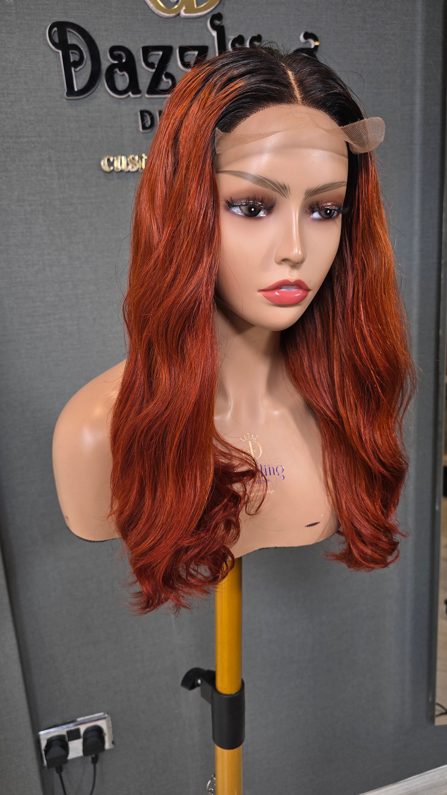 Lina 14" Raw Vietnamese hair Col:1b/copper