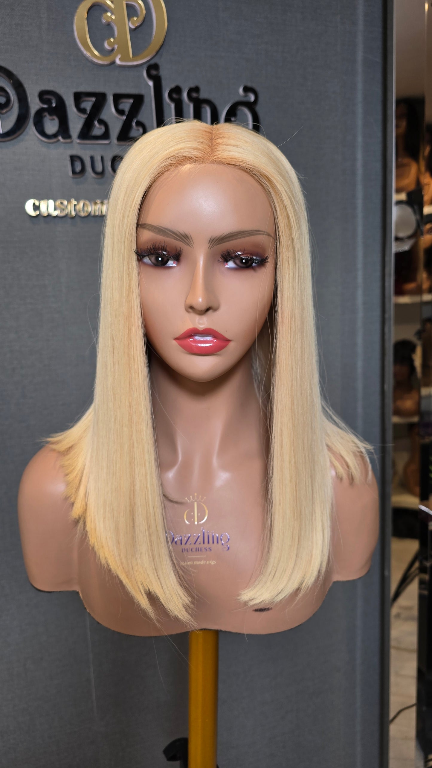 KAYCEE 14" Vietnamese raw human hair Col: 613 blonde