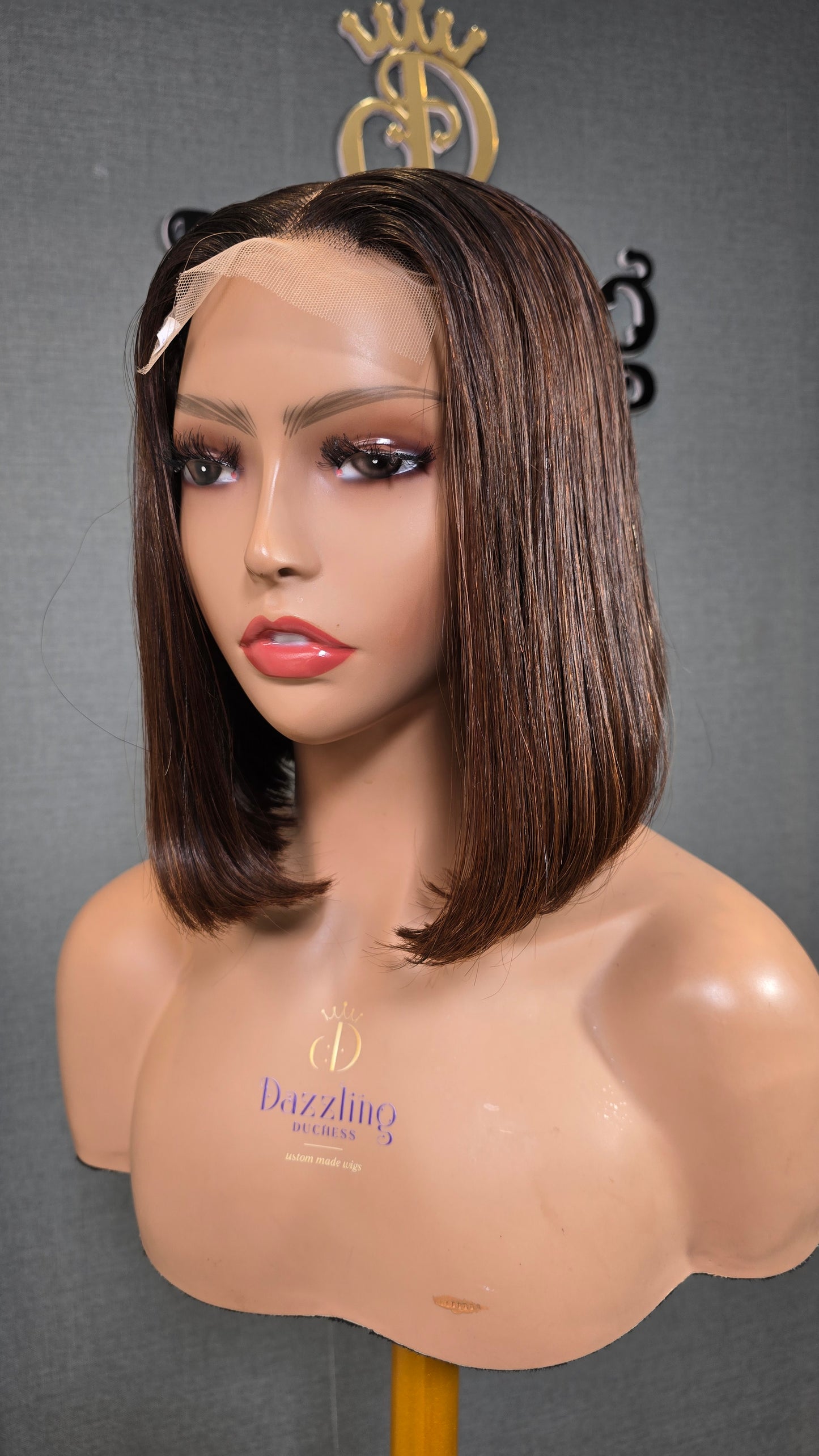 Kaycee 10" Vietnamese Raw Human Hair Col: Chestnut brown