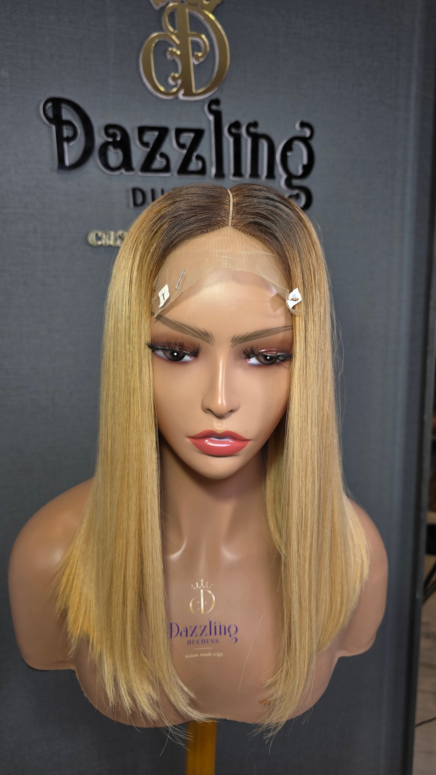 Kaycee 14" Vietnamese Raw Human hair Col: Ib/613 (blonde)