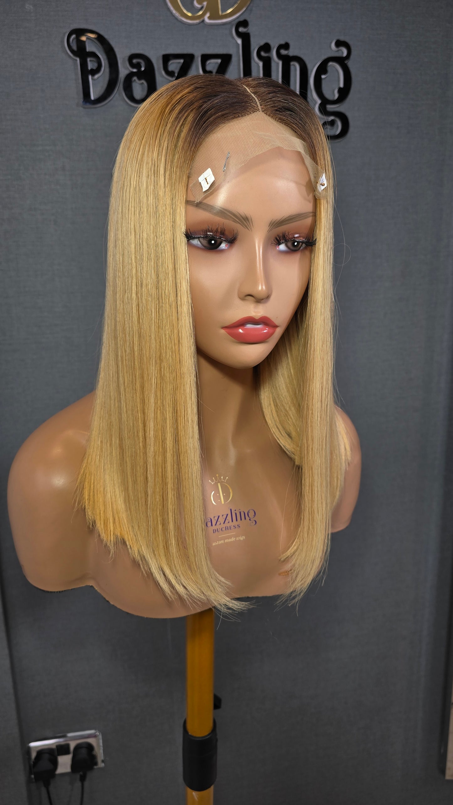Kaycee 14" Vietnamese Raw Human hair Col: Ib/613 (blonde)