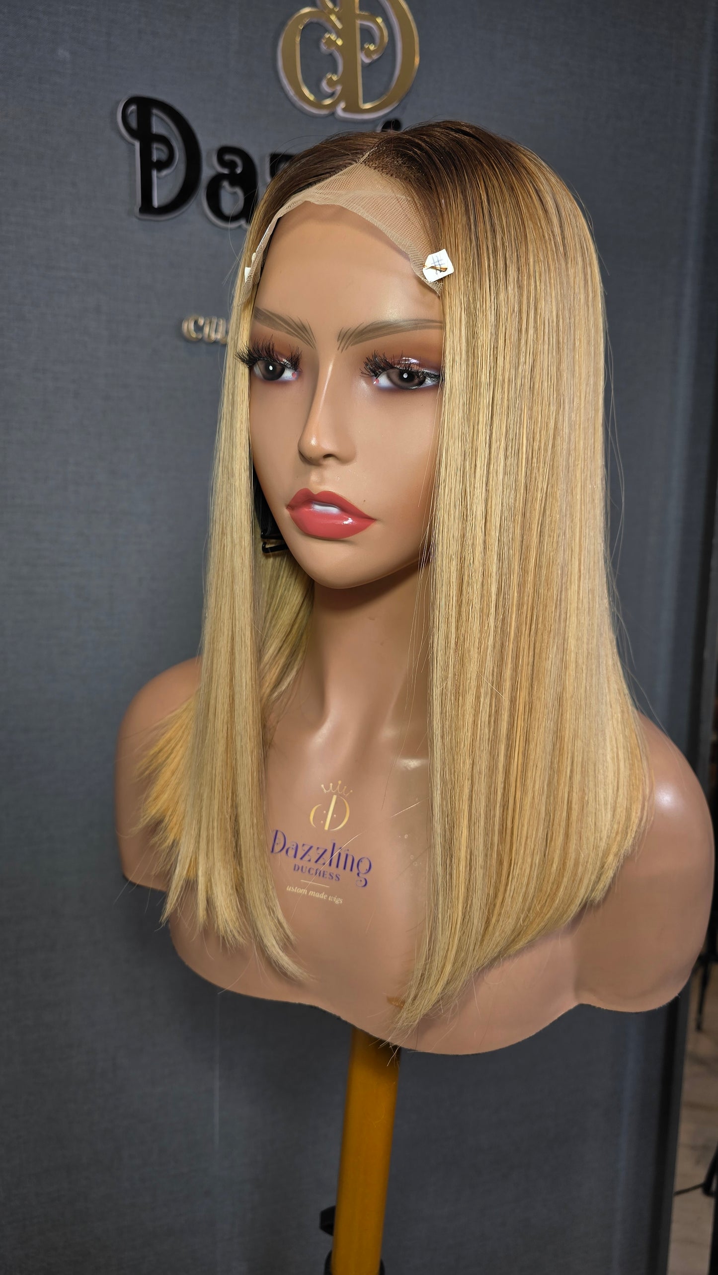 Kaycee 14" Vietnamese Raw Human hair Col: Ib/613 (blonde)