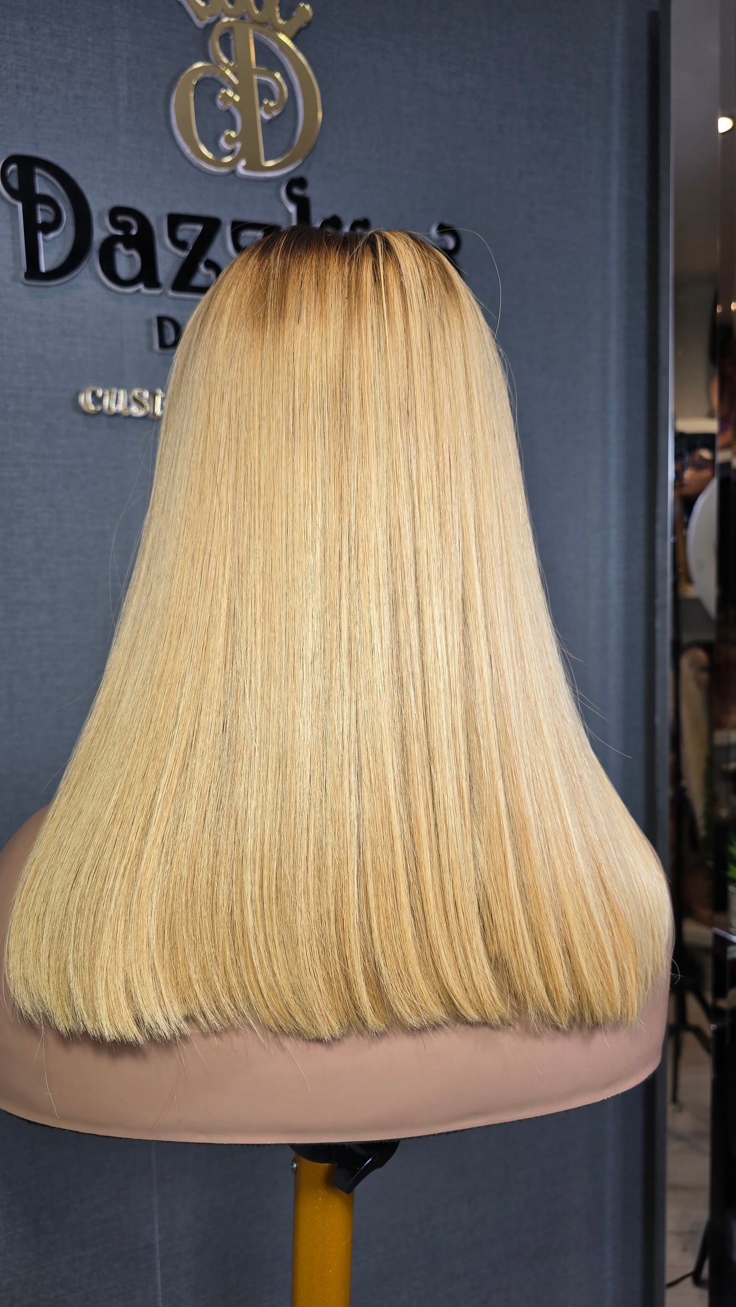 Kaycee 14" Vietnamese Raw Human hair Col: Ib/613 (blonde)