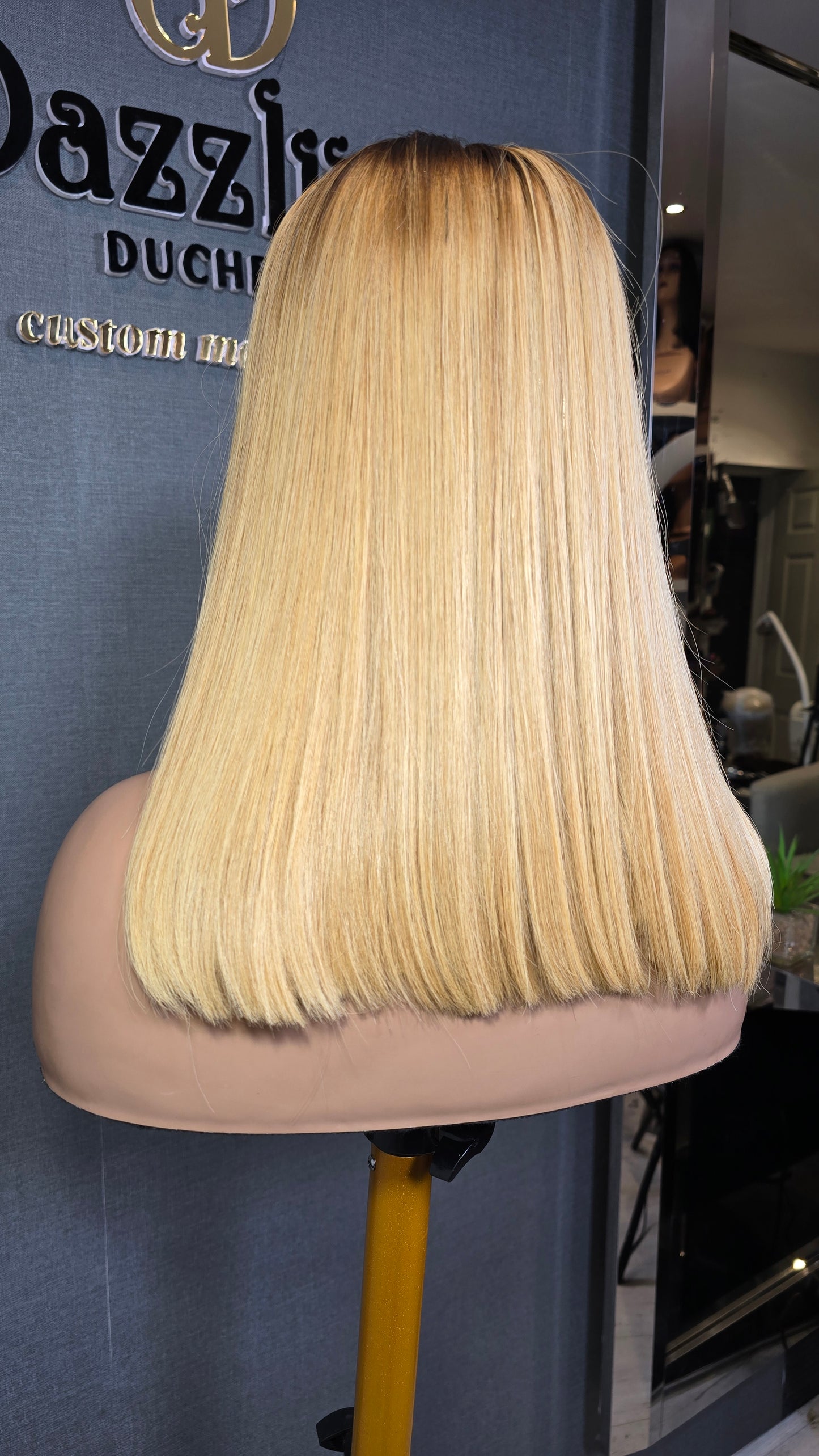 Kaycee 14" Vietnamese Raw Human hair Col: Ib/613 (blonde)