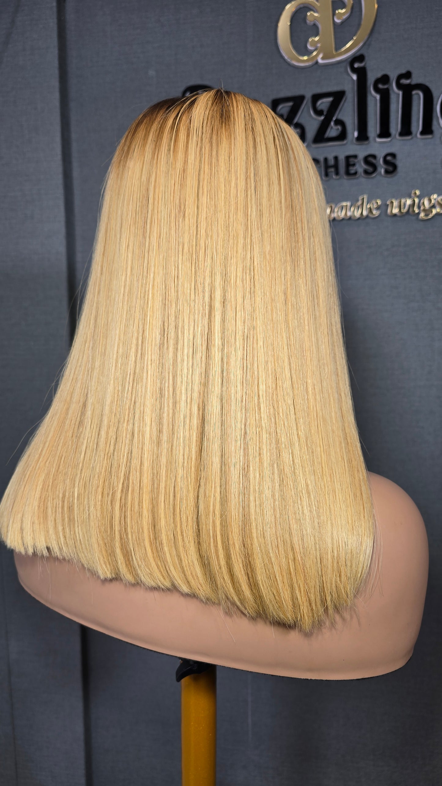 Kaycee 14" Vietnamese Raw Human hair Col: Ib/613 (blonde)