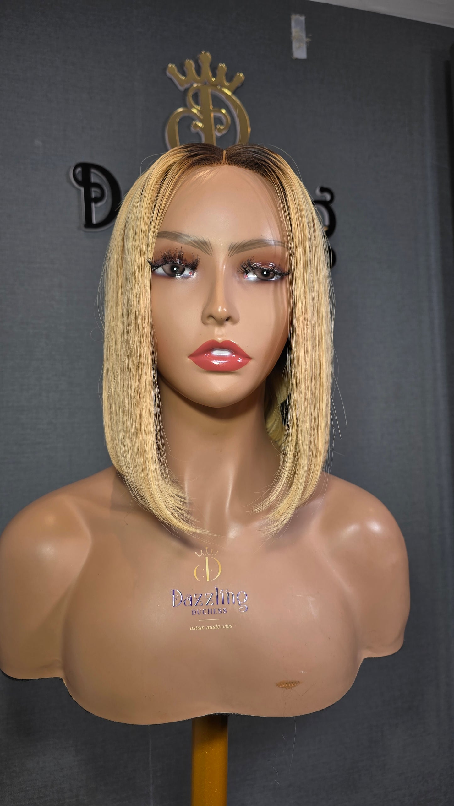 KAYCEE 10" Vietnamese raw human hair Col: 1b/613(blonde)
