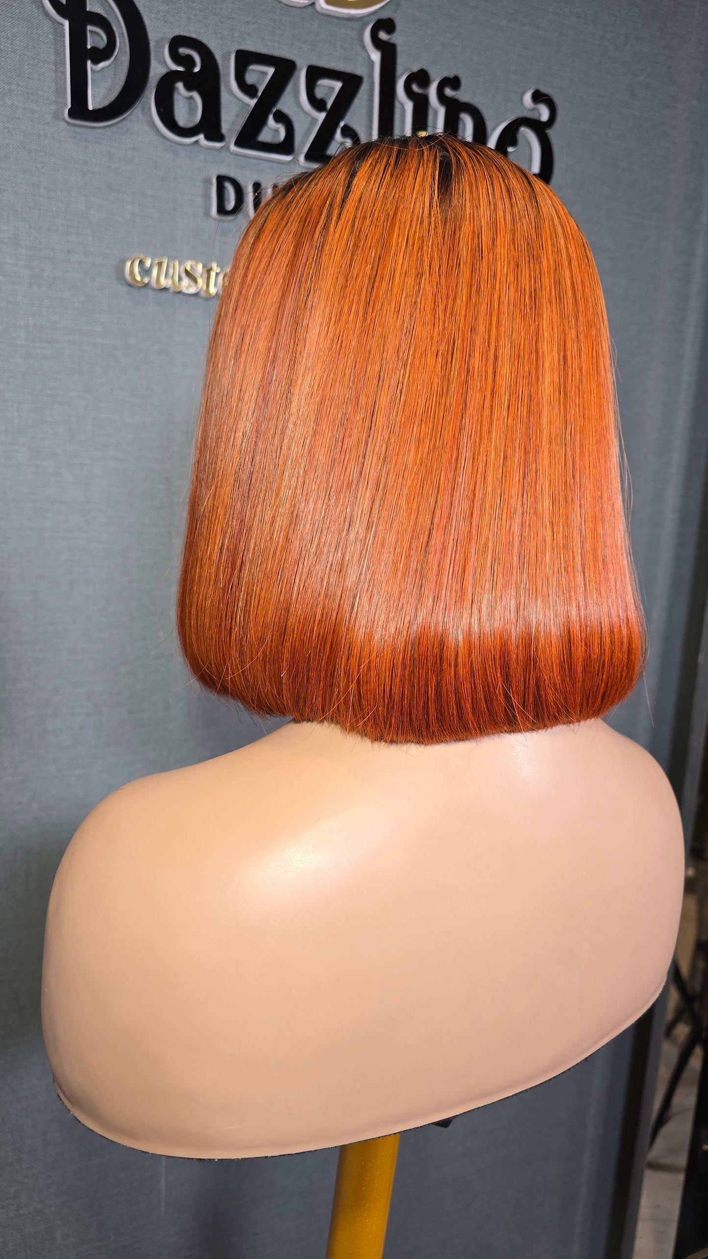 Kaycee 10" Vietnamese Raw human hair Col: 1b/copper