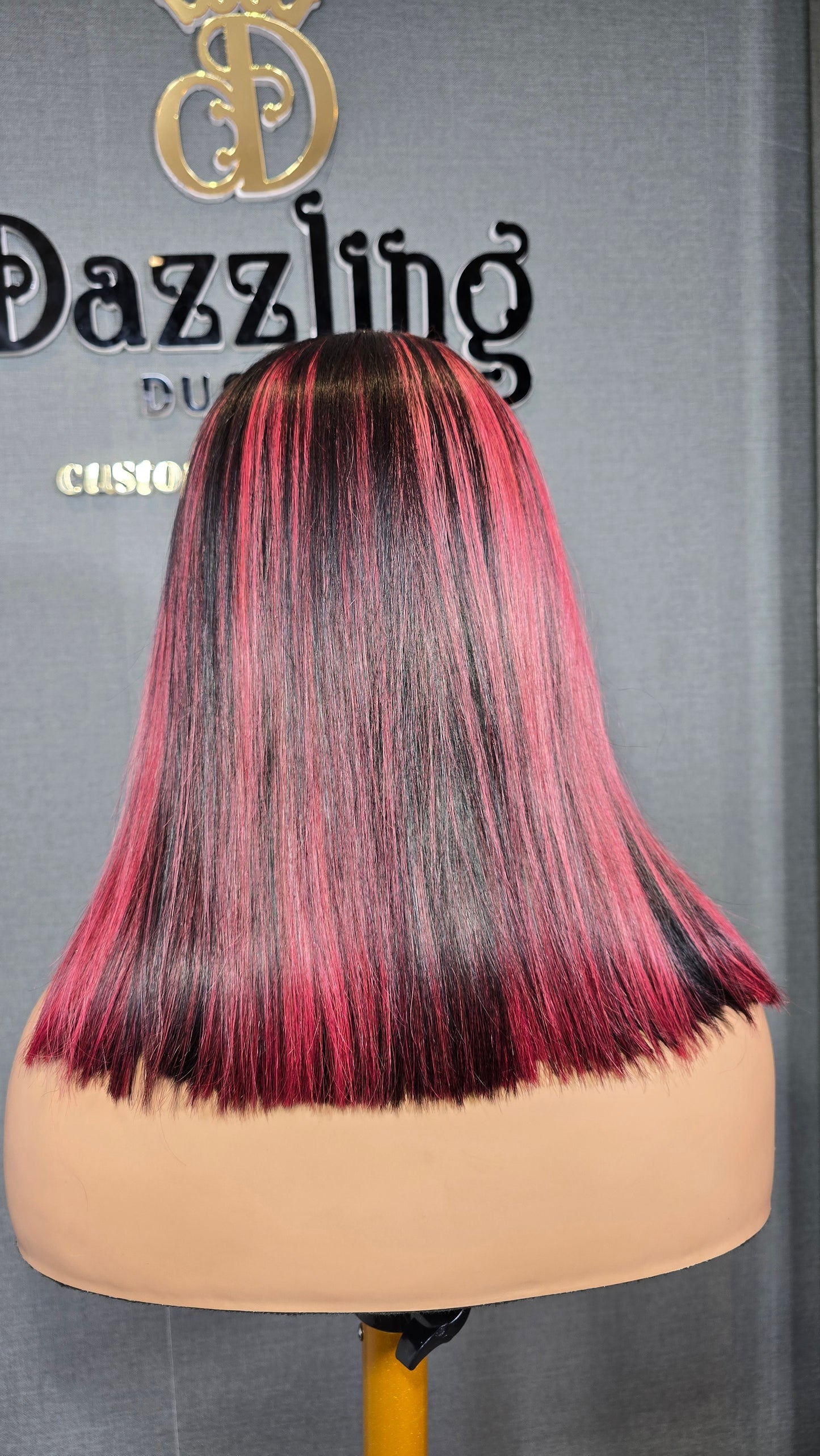 Kaycee 14" Raw Virgin hair Col: 1b/burgundy