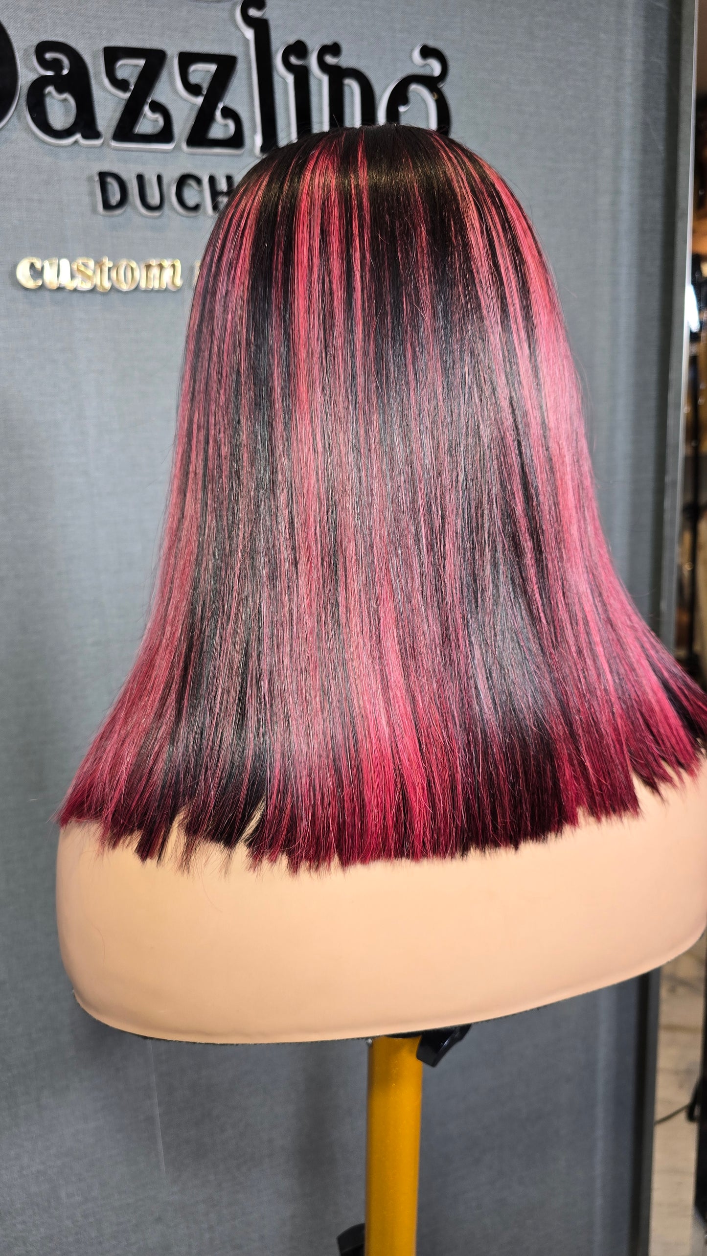 Kaycee 14" Raw Virgin hair Col: 1b/burgundy