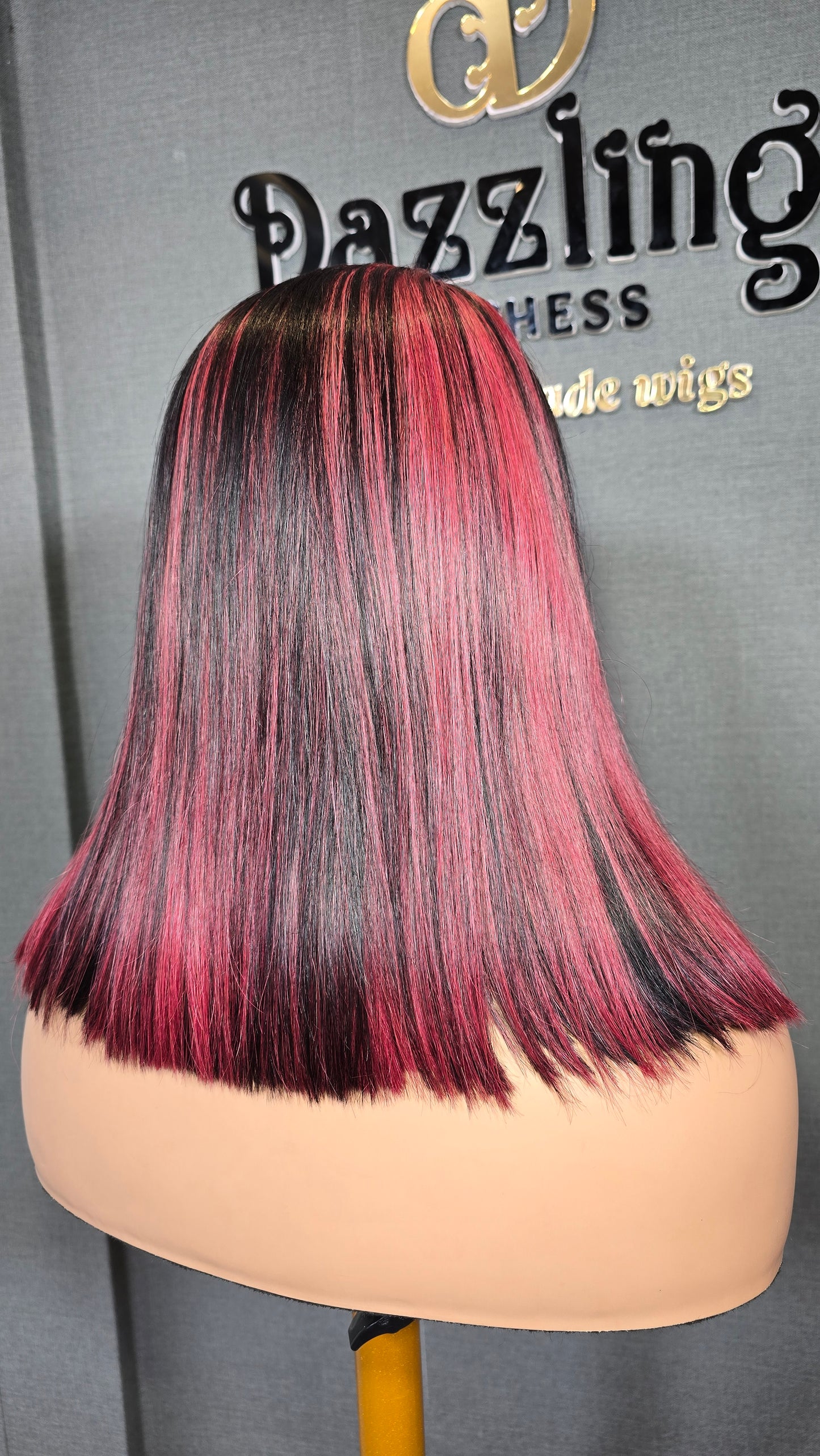 Kaycee 14" Raw Virgin hair Col: 1b/burgundy