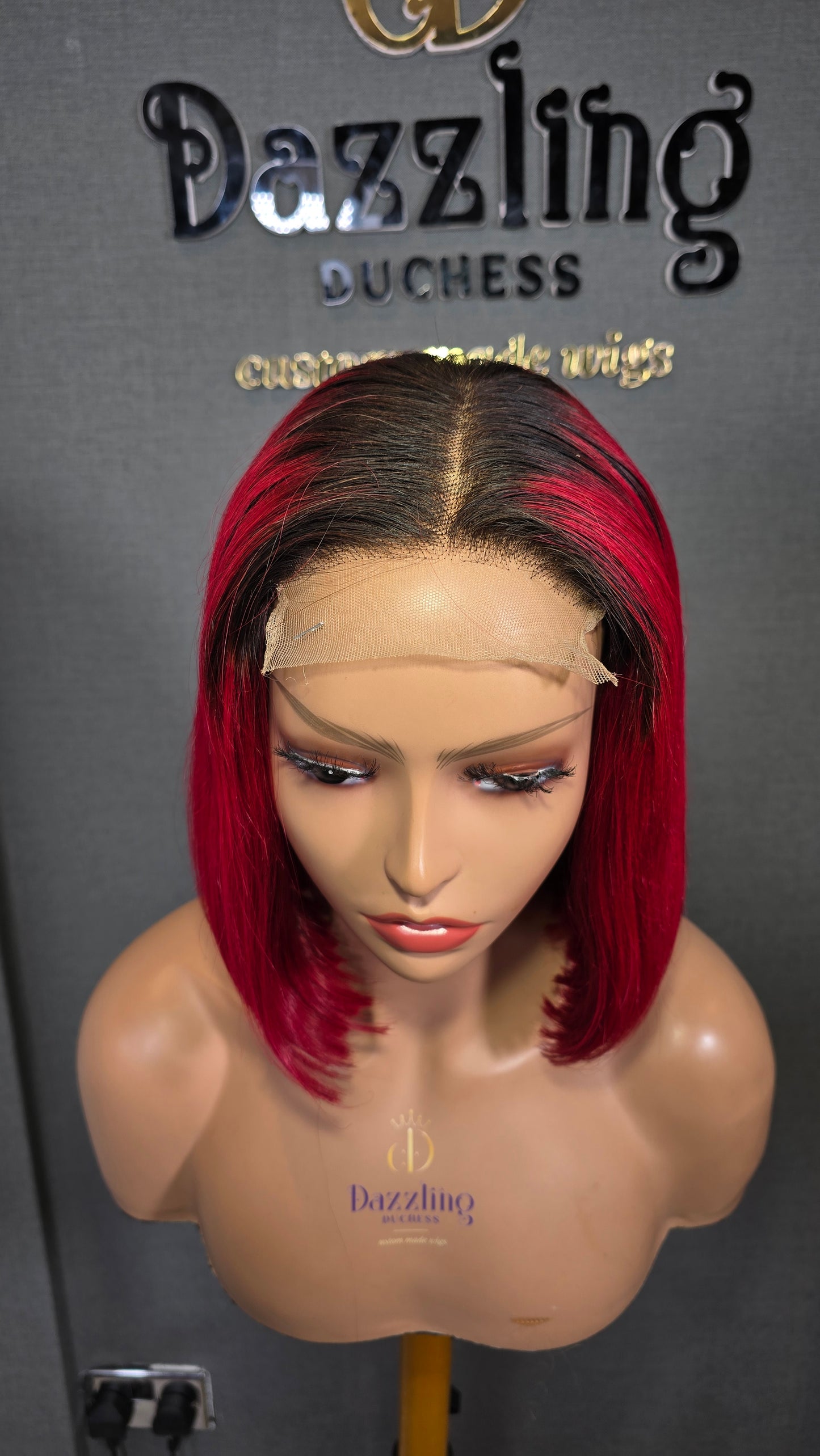 Kaycee 10" Raw Virgin hair Col: 1b/red hot