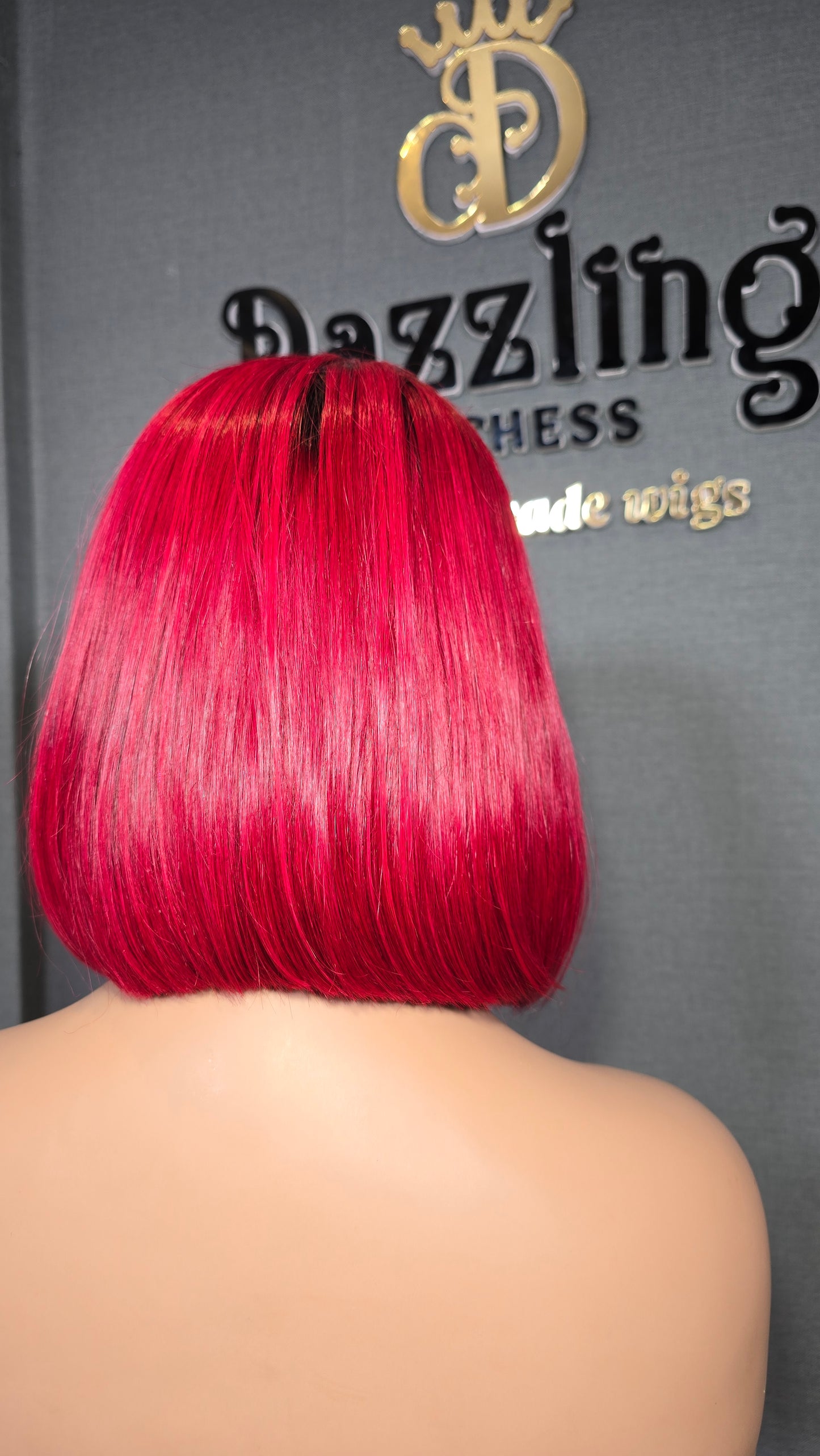 Kaycee 10" Raw Virgin hair Col: 1b/red hot