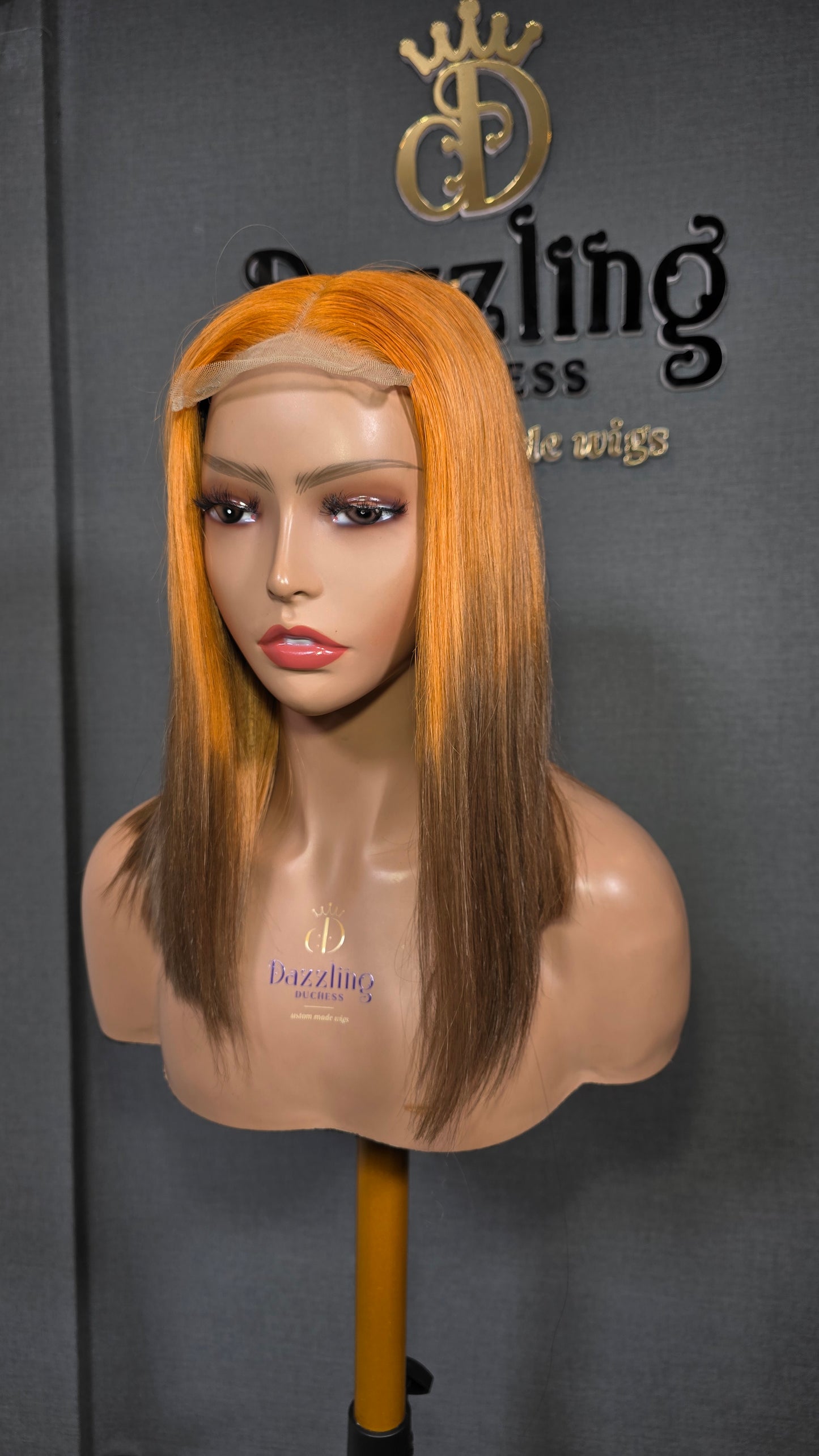 Kaycee 14" Raw Virgin hair Col: orange/2
