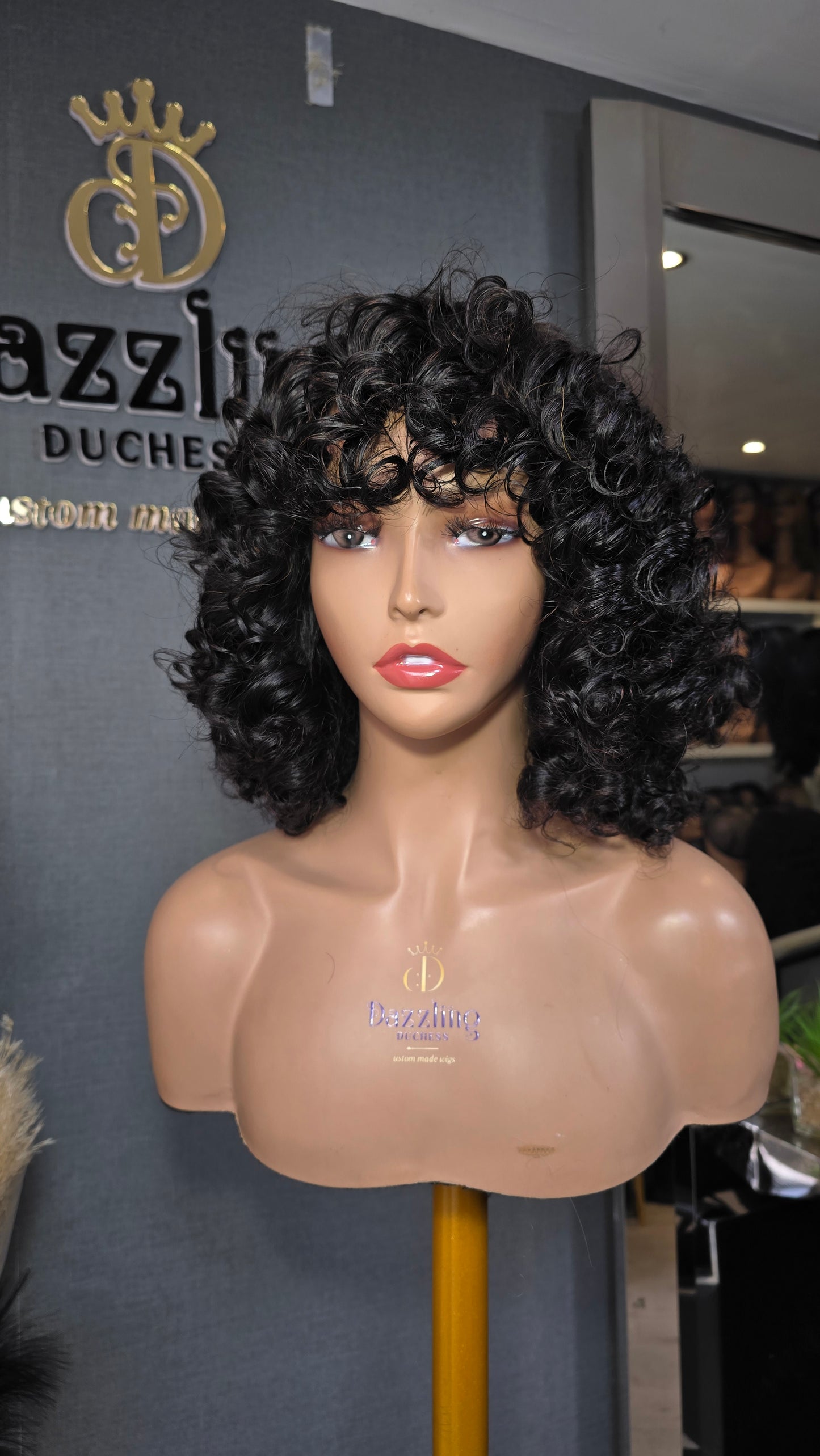Ruby 8" Raw virgin human hair Col: Natural black