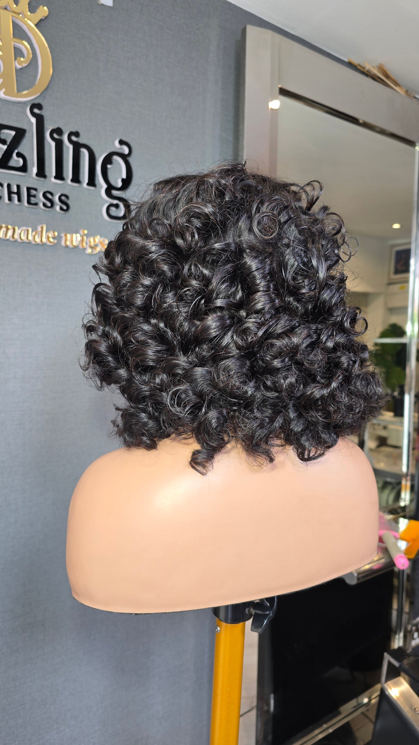 Ruby 8" Raw virgin human hair Col: Natural black
