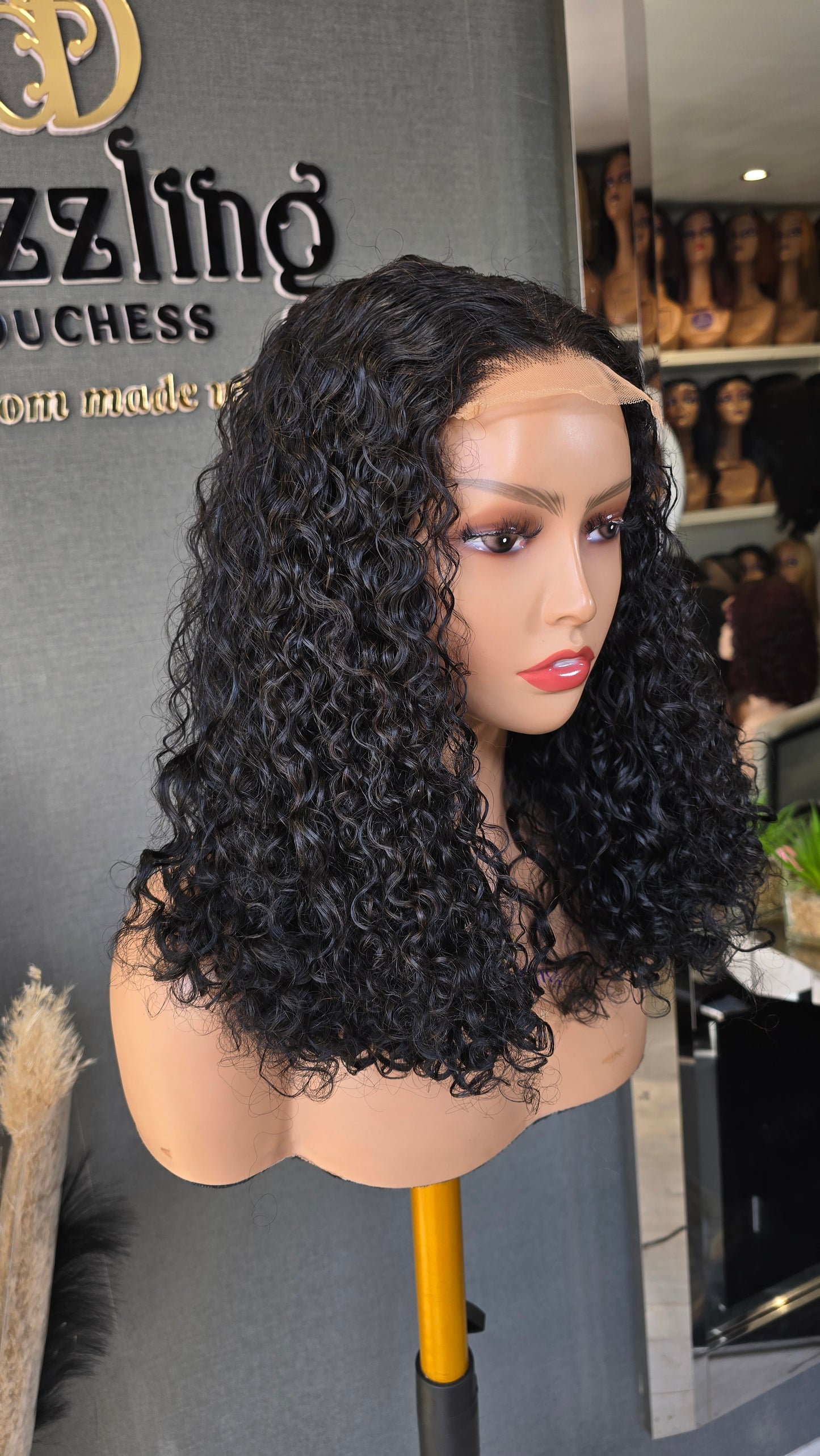 Leticia 14" Raw Virgin human hair Col: Natural black