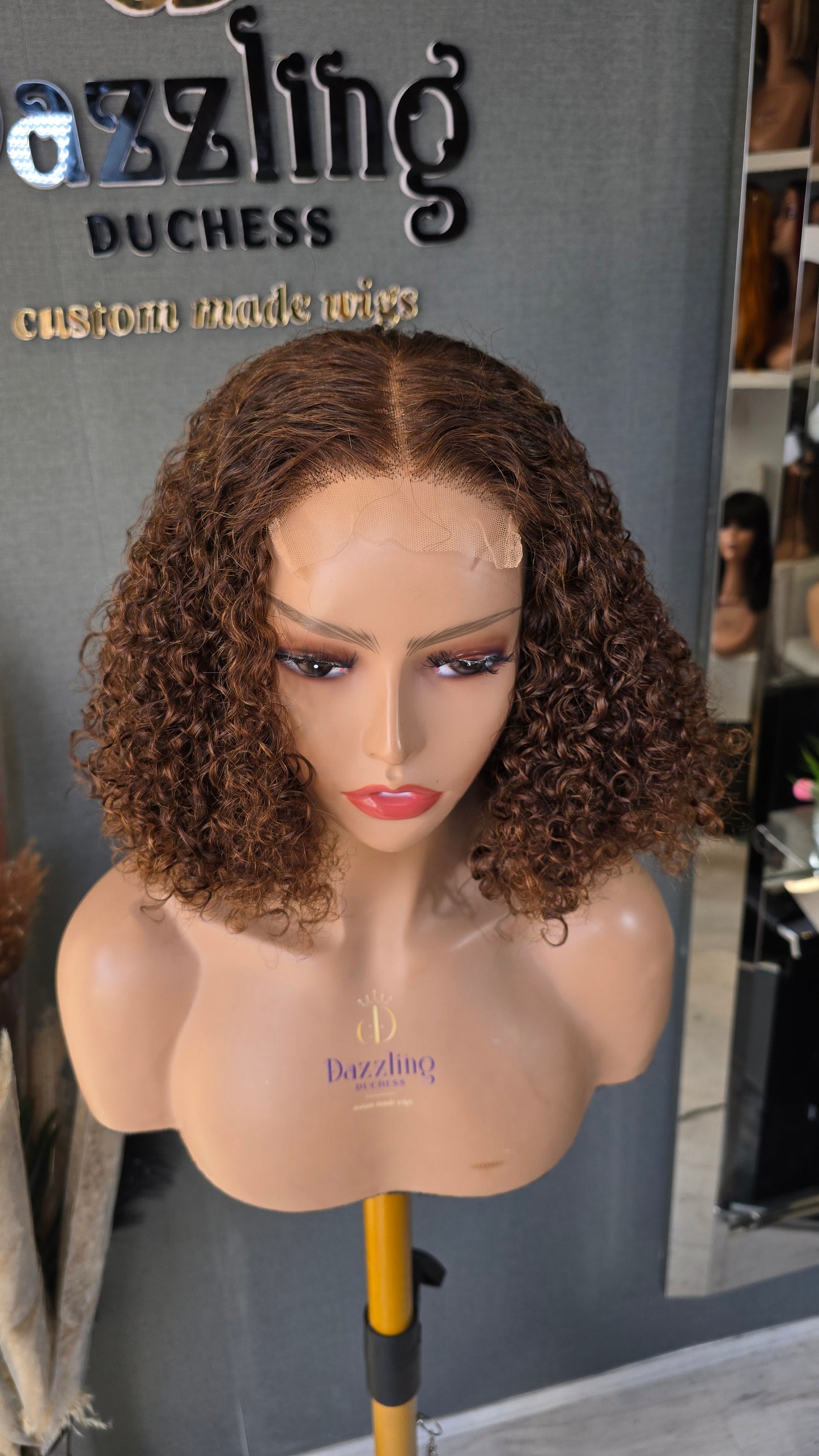 POATIA 10" Raw Virgin hair Col: Chestnut brown