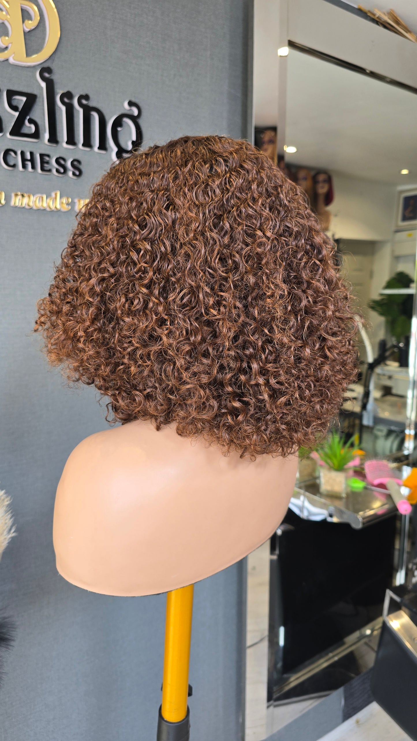 POATIA 10" Raw Virgin hair Col: Chestnut brown
