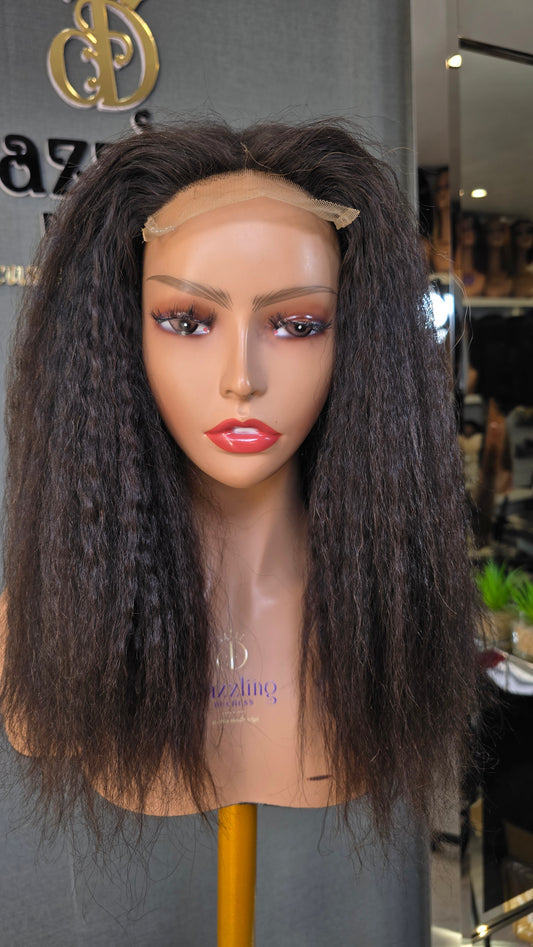 AMANDA 14" Raw virgin human hair Col: Natural black