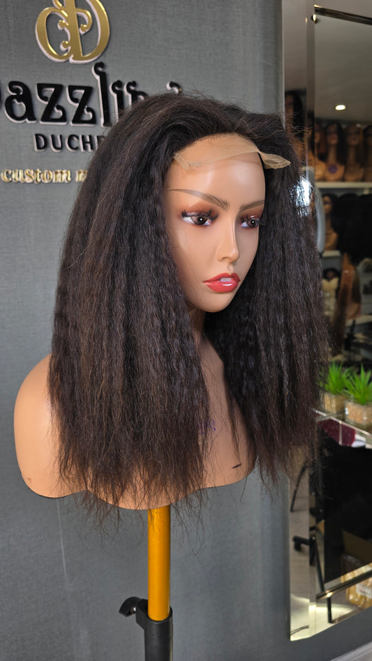 AMANDA 14" Raw virgin human hair Col: Natural black