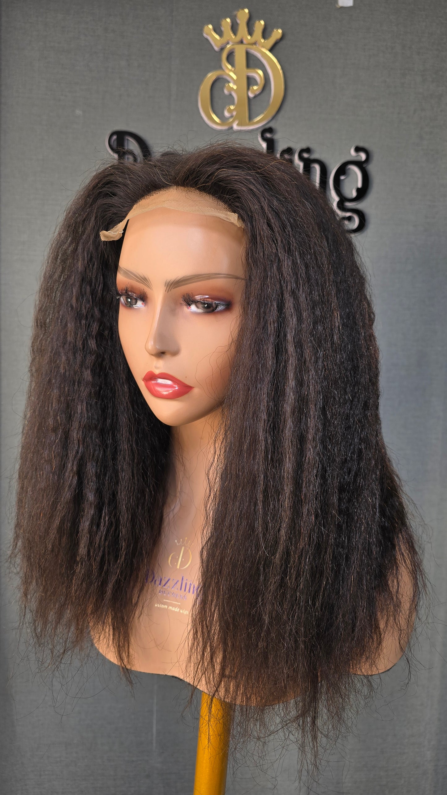 AMANDA 14" Raw virgin human hair Col: Natural black