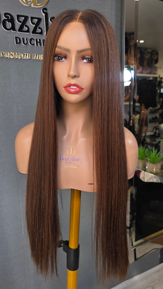 Winnie 24" (Bone straight) Col: Chestnut brown