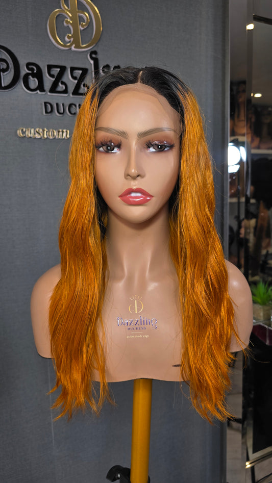Lina 14" Raw Vietnamese hair Col: dark orange