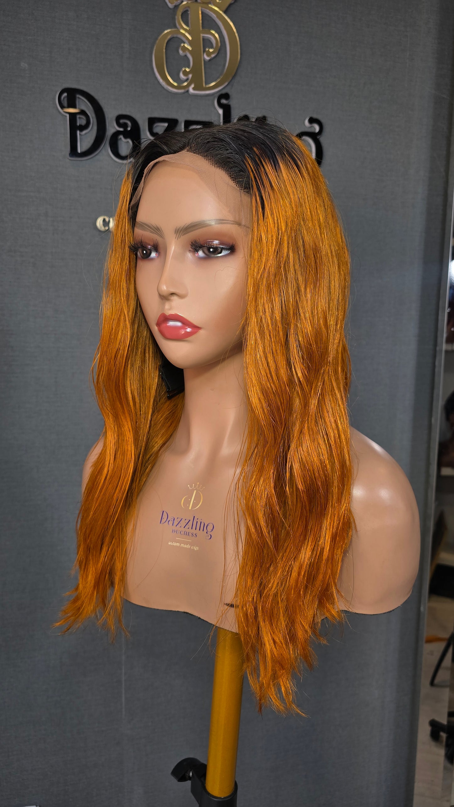 Lina 14" Raw Vietnamese hair Col: dark orange