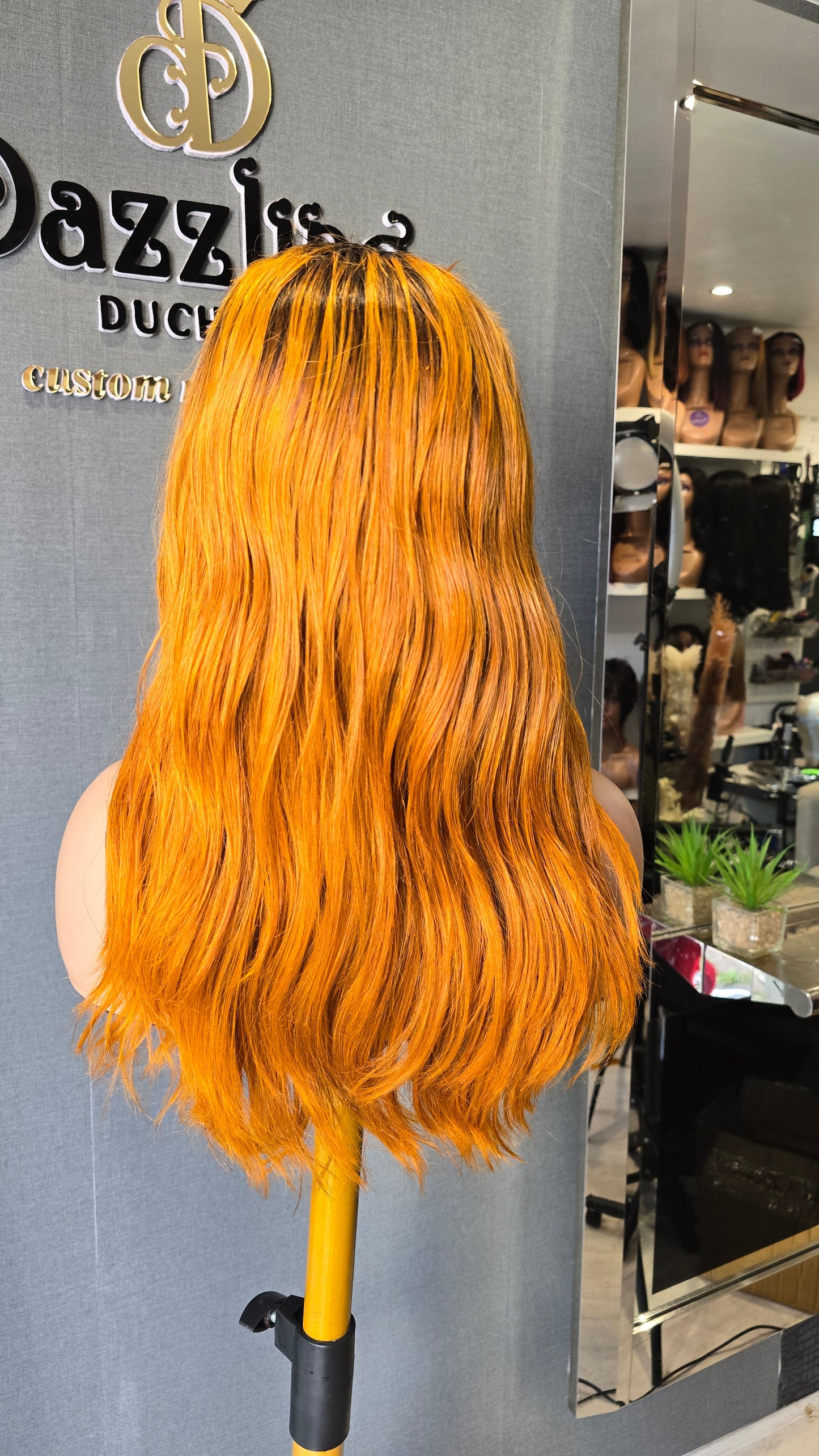 Lina 14" Raw Vietnamese hair Col: dark orange