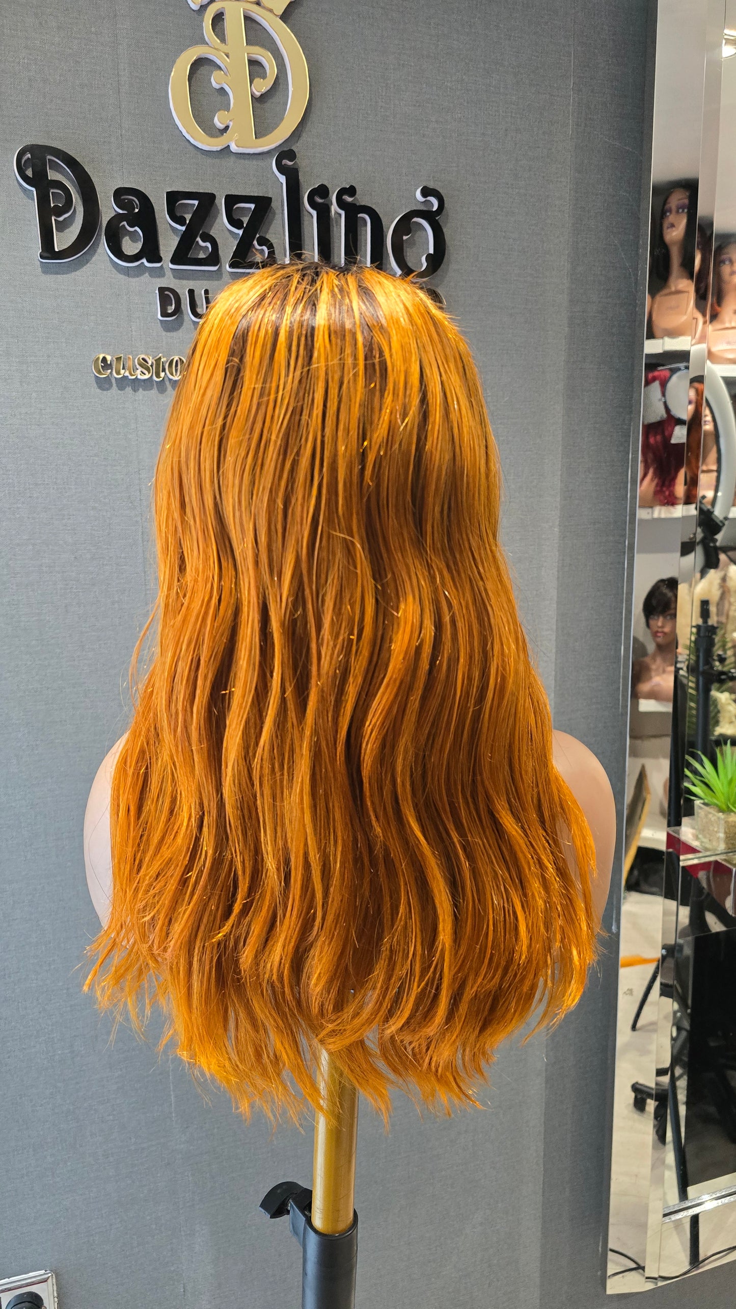Lina 14" Raw Vietnamese hair Col: dark orange