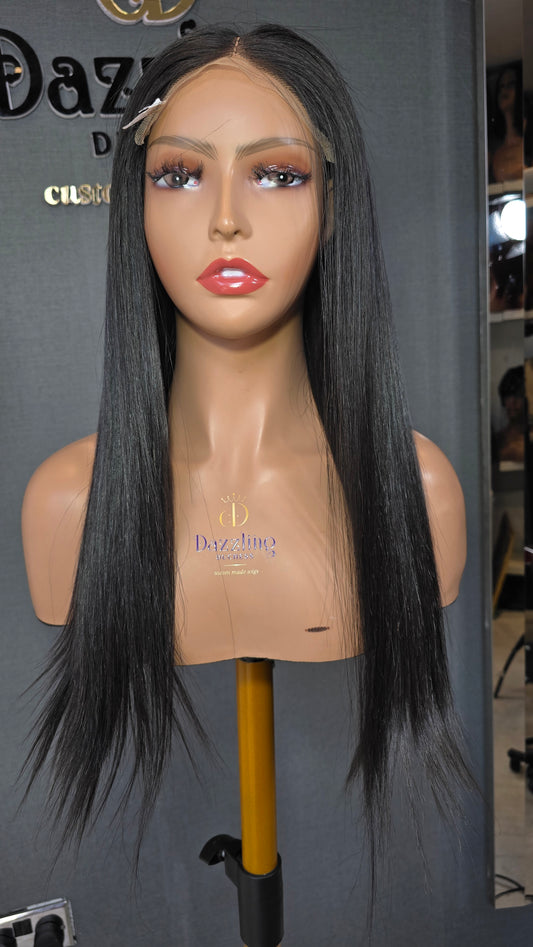 Lilly 16" (Single Donor Raw Hair) Natural black
