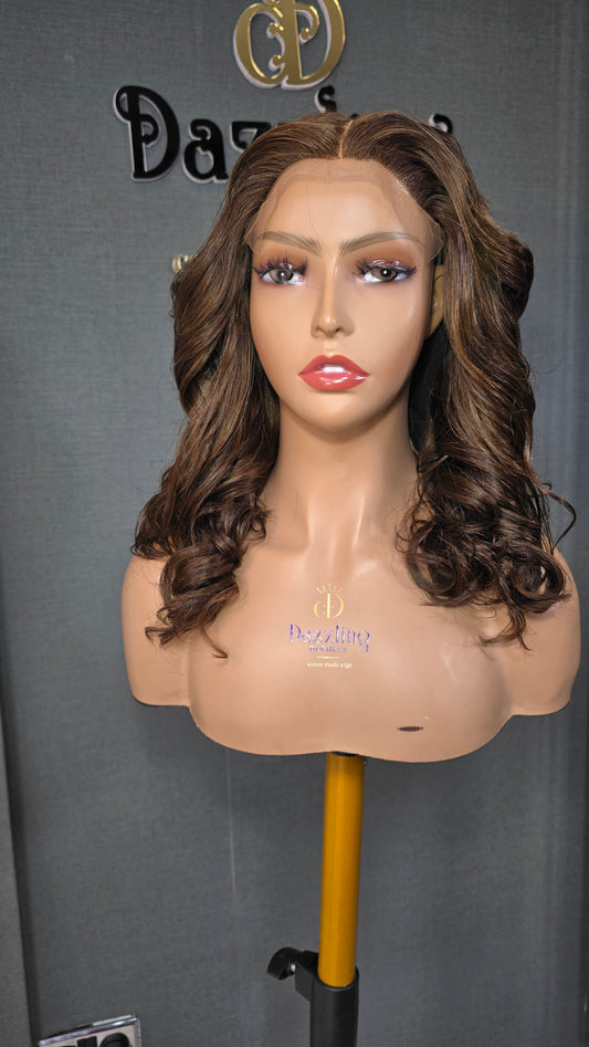 Lina 12" Raw Vietnamese hair Col: chestnut brown