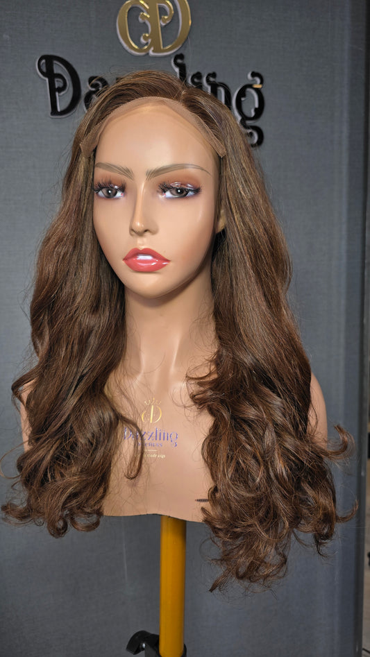 Lina 16" Raw Vietnamese hair Col: Chestnut brown