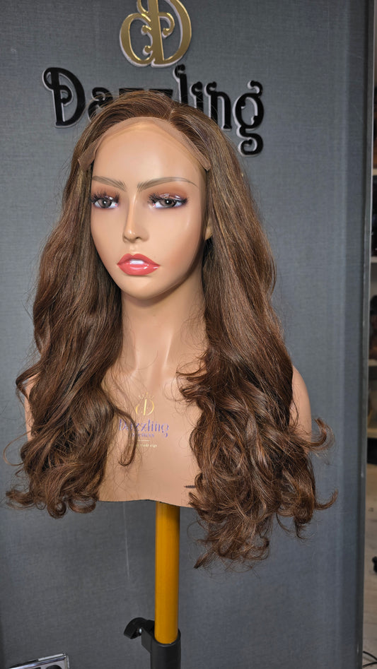 Lina 16" Raw Vietnamese hair Col: Chestnut brown