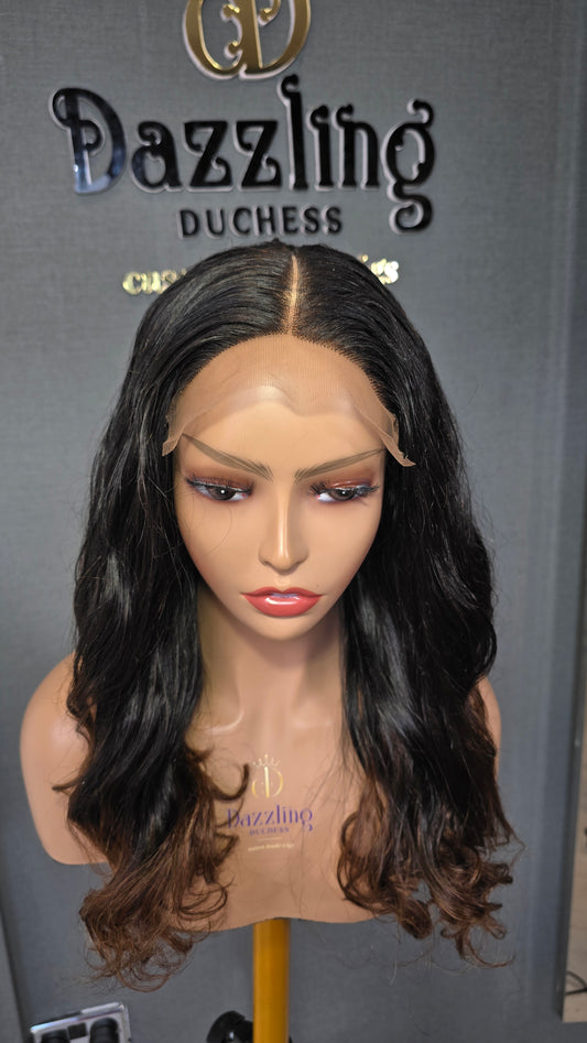 Lina 14" Raw Vietnamese hair Col: brown tip
