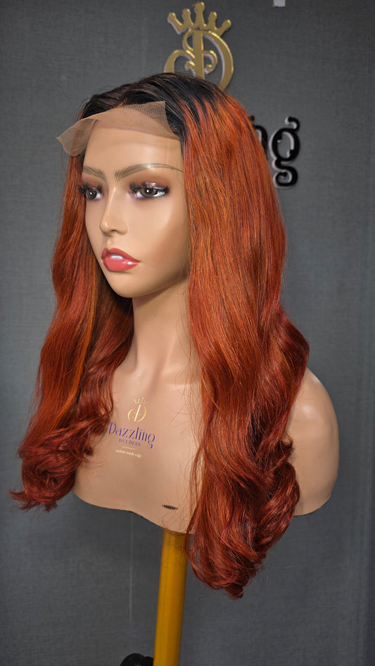 Lina 14" Raw Vietnamese hair Col:1b/copper