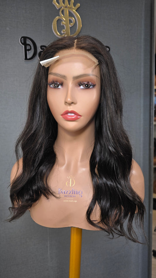 Monalisa 14" Raw Virgin hair Col: natural black