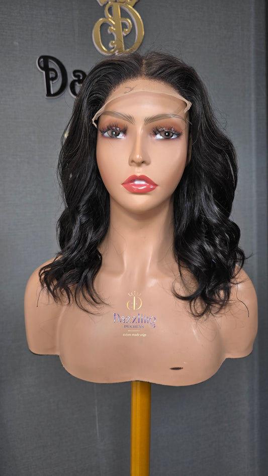 Monalisa 10" Raw Virgin hair Col: Natural black
