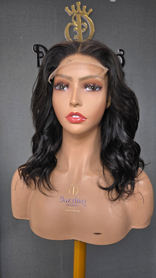 Monalisa 10" Raw Virgin hair Col: Natural black