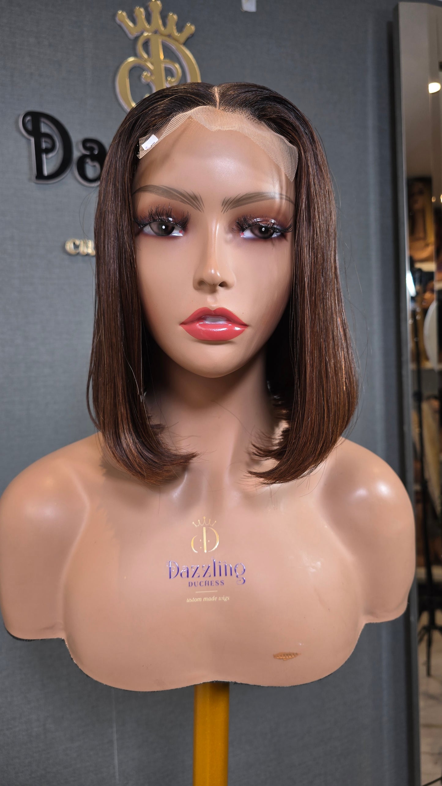 Kaycee 10" Vietnamese Raw Human Hair Col: Chestnut brown