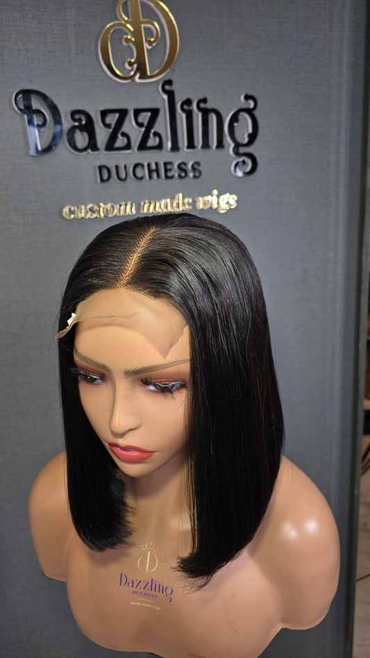 Kaycee 10" Vietnamese Raw human hair Col: Natural black